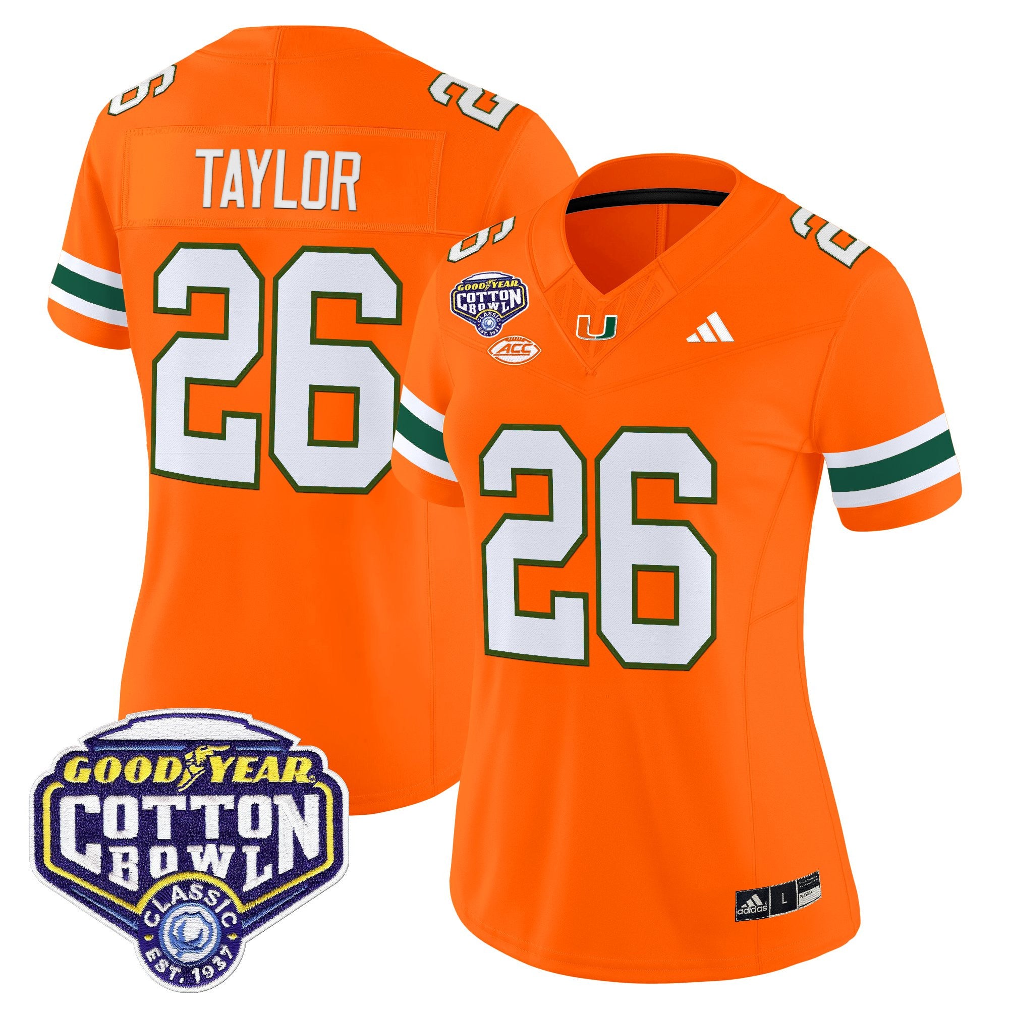 Women's Miami Hurricanes 2025 Cotton Bowl Vapor Limited Jersey - All Stitched