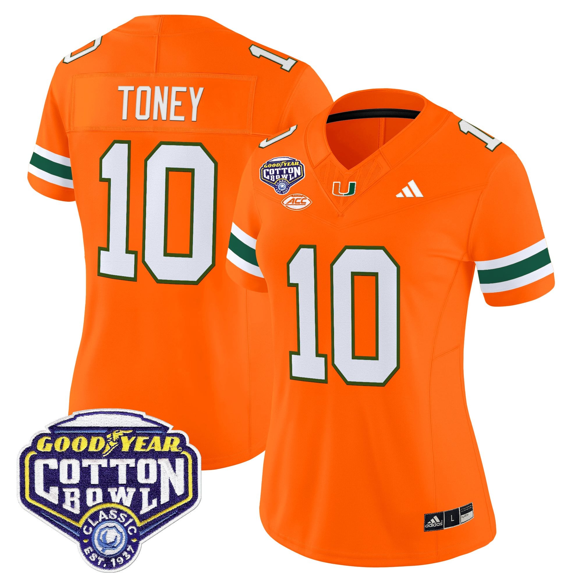 Women's Miami Hurricanes 2025 Cotton Bowl Vapor Limited Jersey - All Stitched