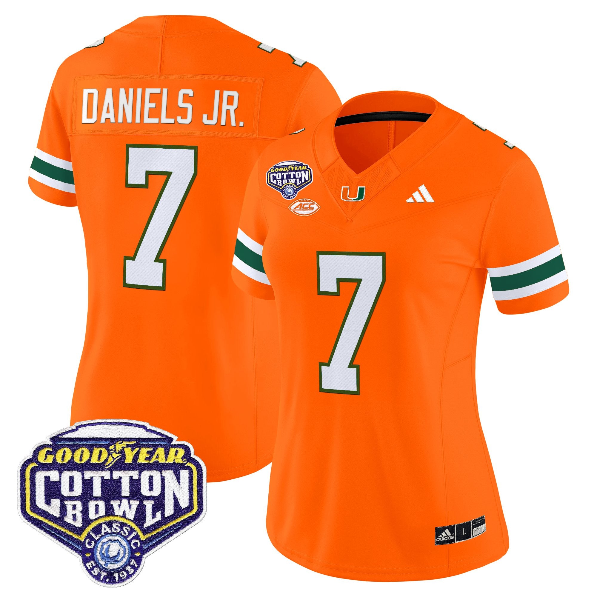 Women's Miami Hurricanes 2025 Cotton Bowl Vapor Limited Jersey - All Stitched