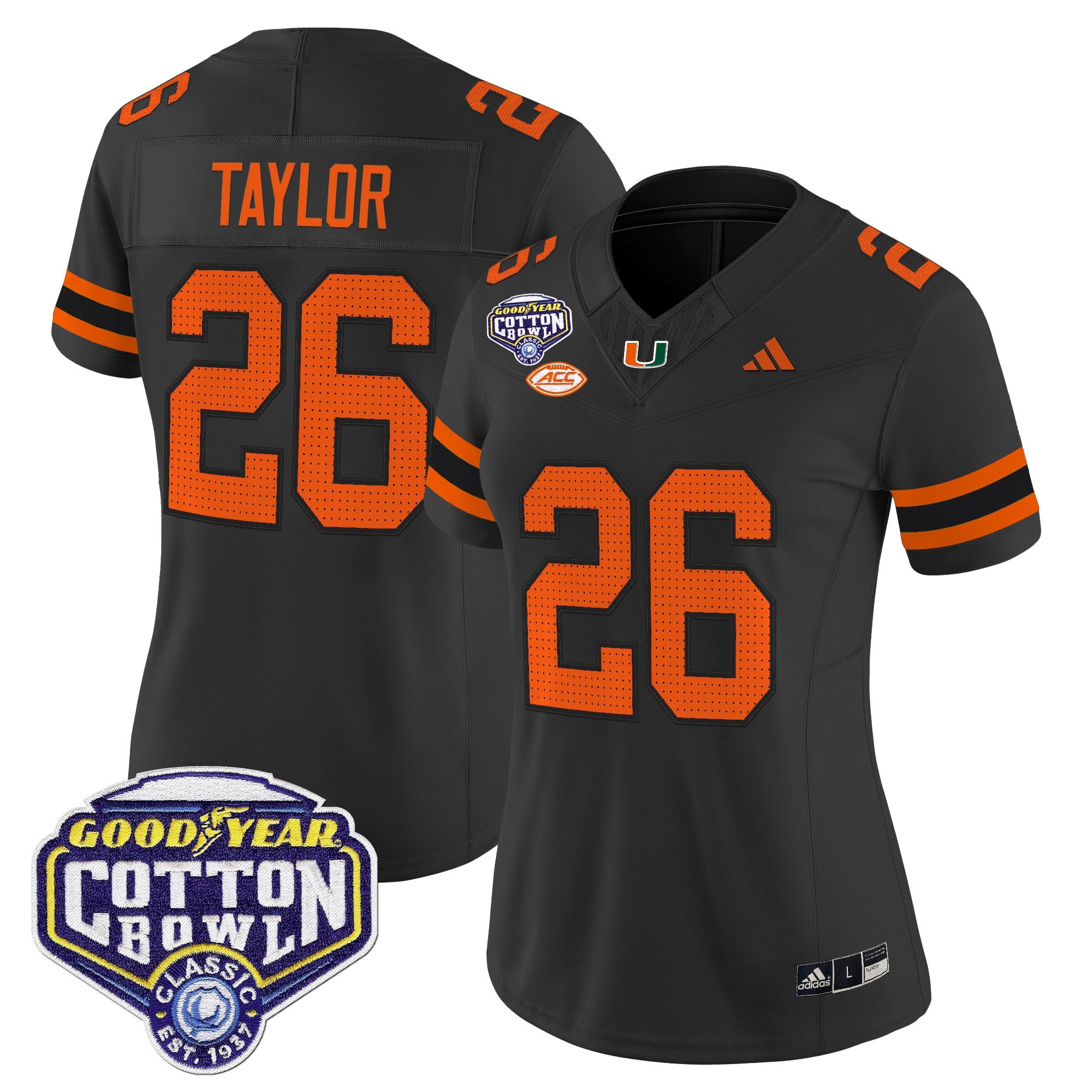 Women's Miami Hurricanes 2025 Cotton Bowl Vapor Limited Jersey - All Stitched