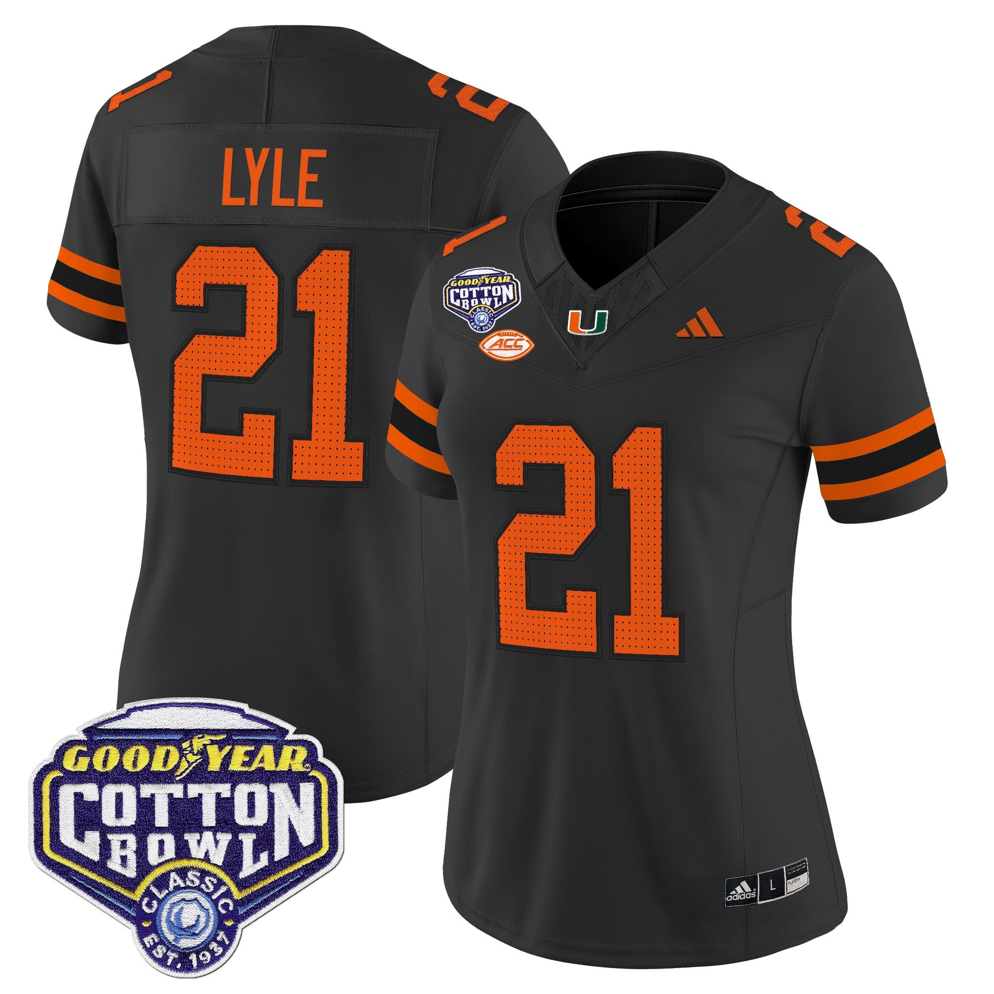 Women's Miami Hurricanes 2025 Cotton Bowl Vapor Limited Jersey - All Stitched