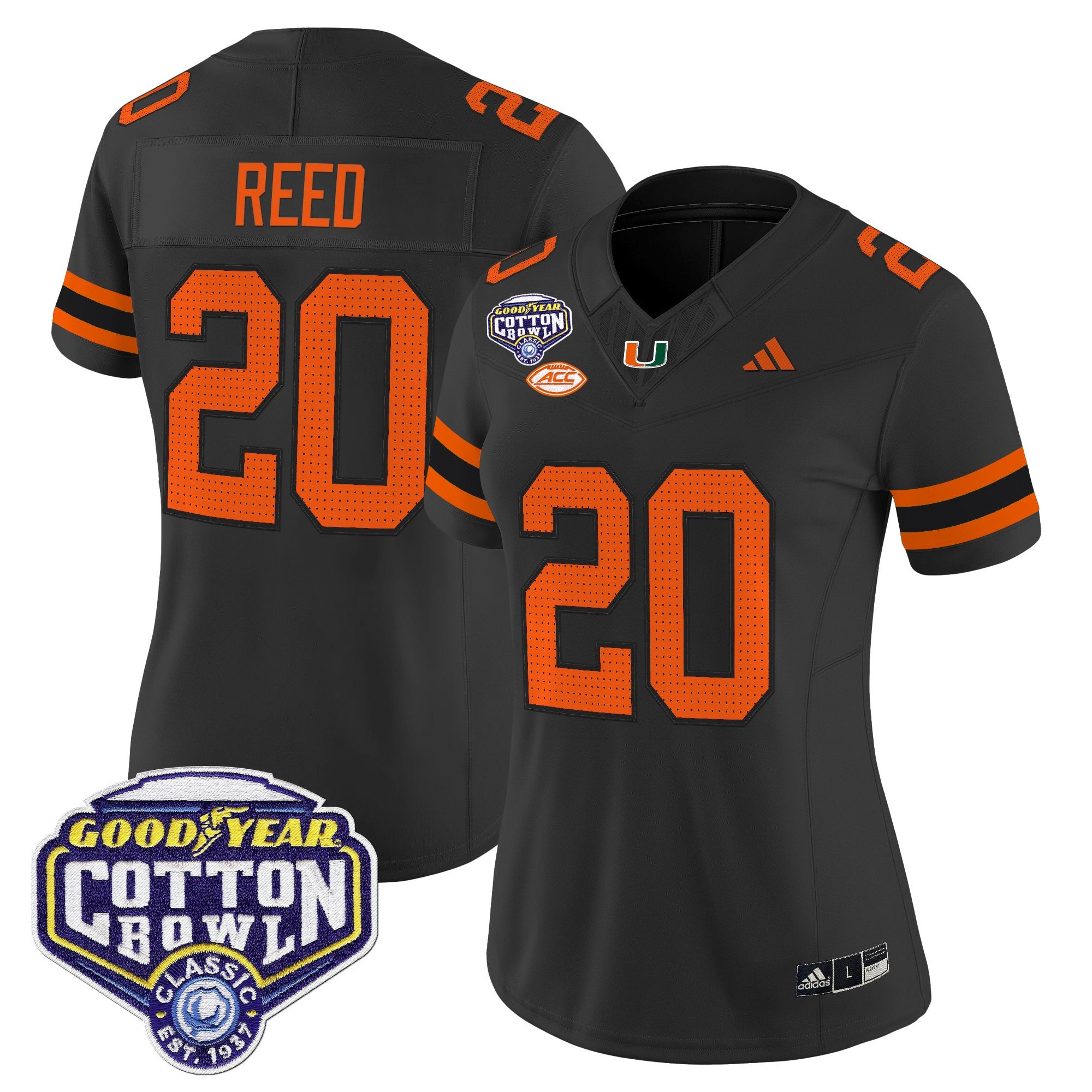 Women's Miami Hurricanes 2025 Cotton Bowl Vapor Limited Jersey - All Stitched