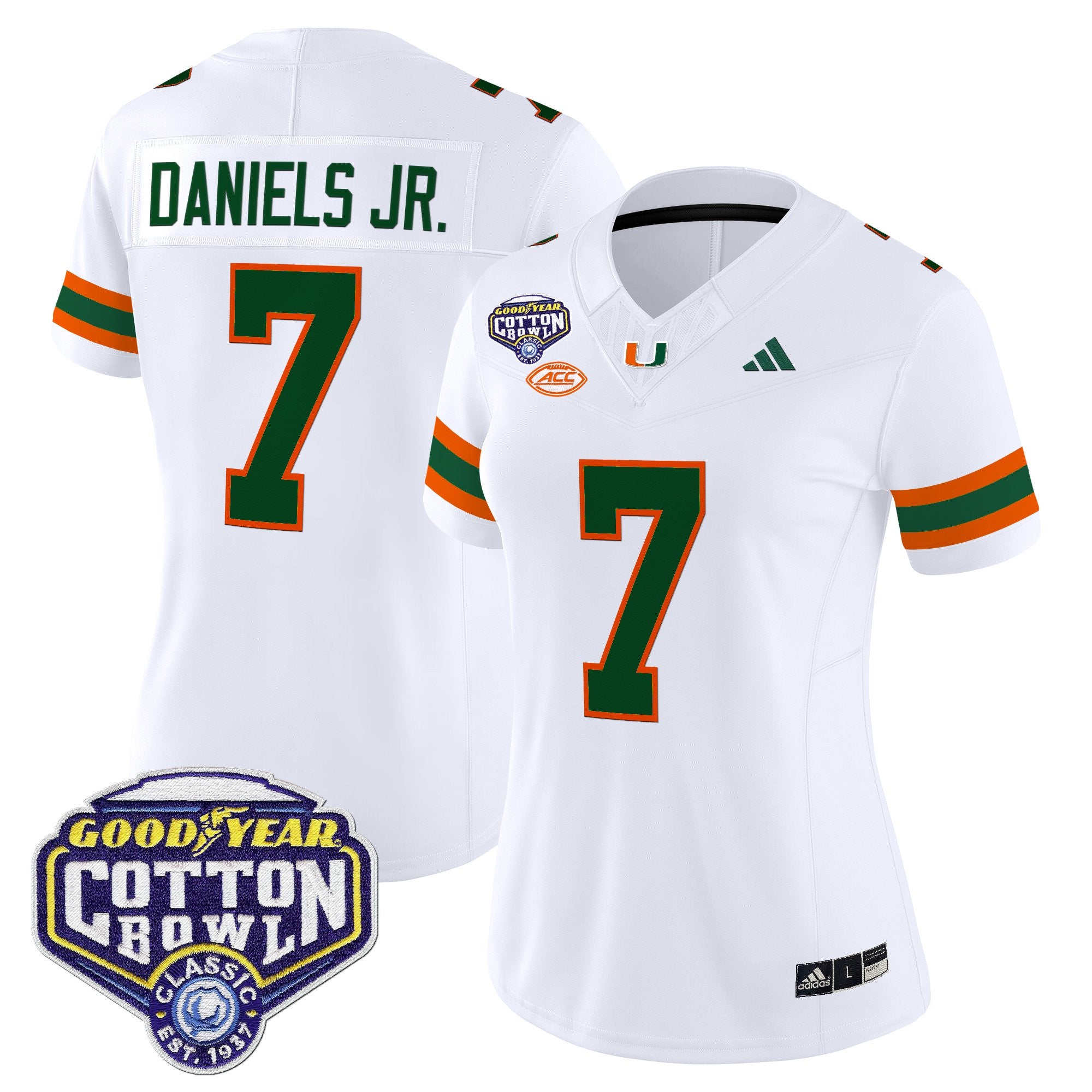 Women's Miami Hurricanes 2025 Cotton Bowl Vapor Limited Jersey - All Stitched