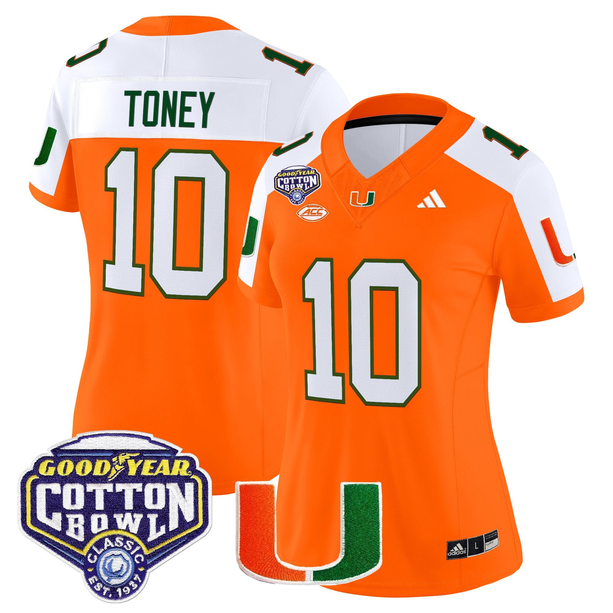 Women's Miami Hurricanes 2025 Cotton Bowl Vapor Limited Jersey - All Stitched