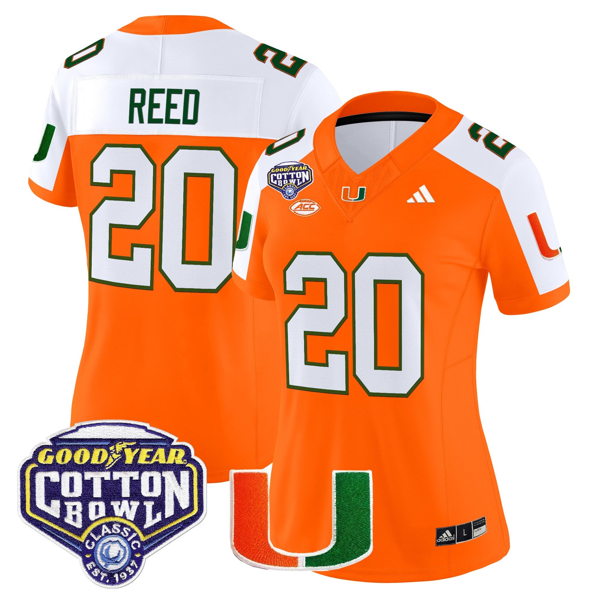 Women's Miami Hurricanes 2025 Cotton Bowl Vapor Limited Jersey - All Stitched