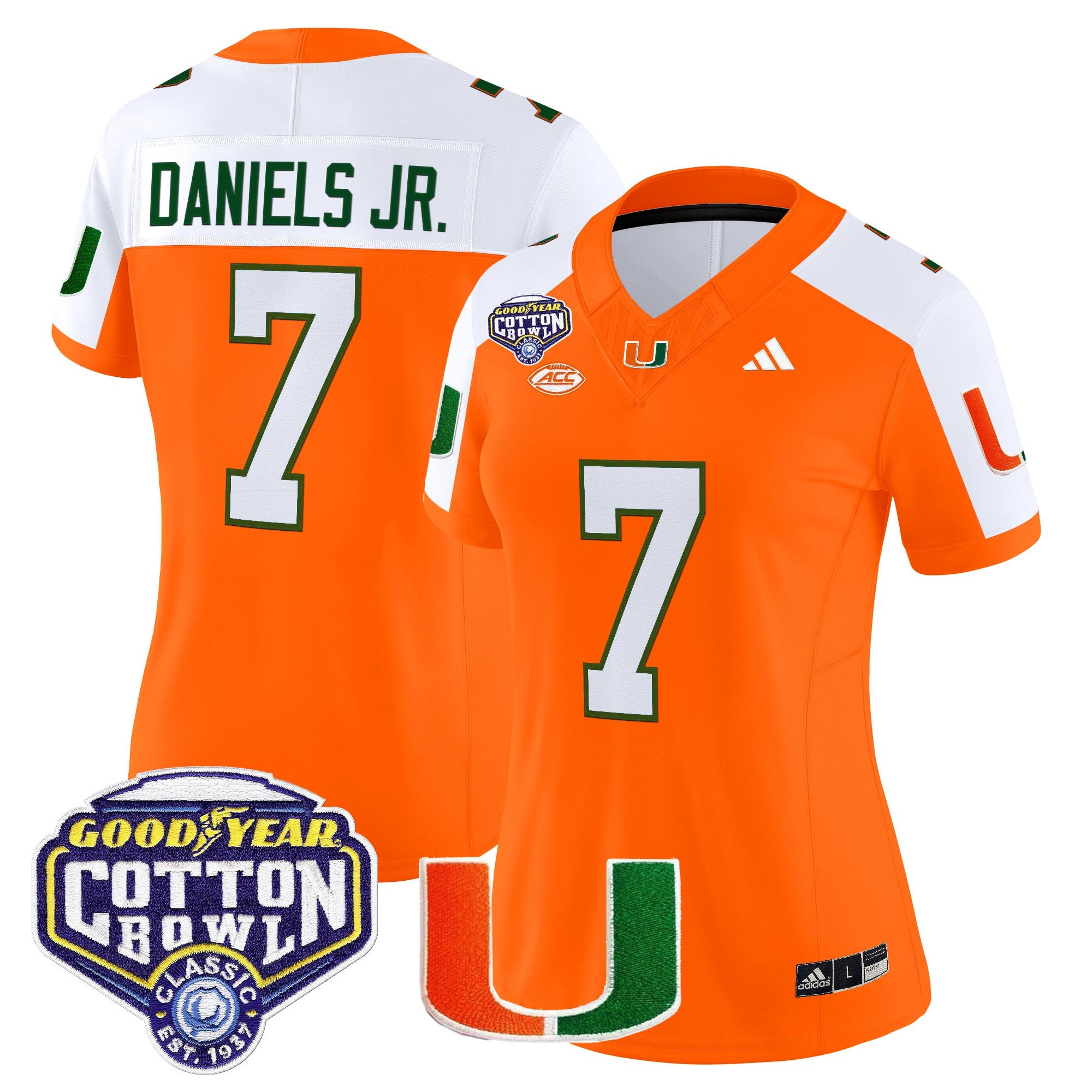 Women's Miami Hurricanes 2025 Cotton Bowl Vapor Limited Jersey - All Stitched