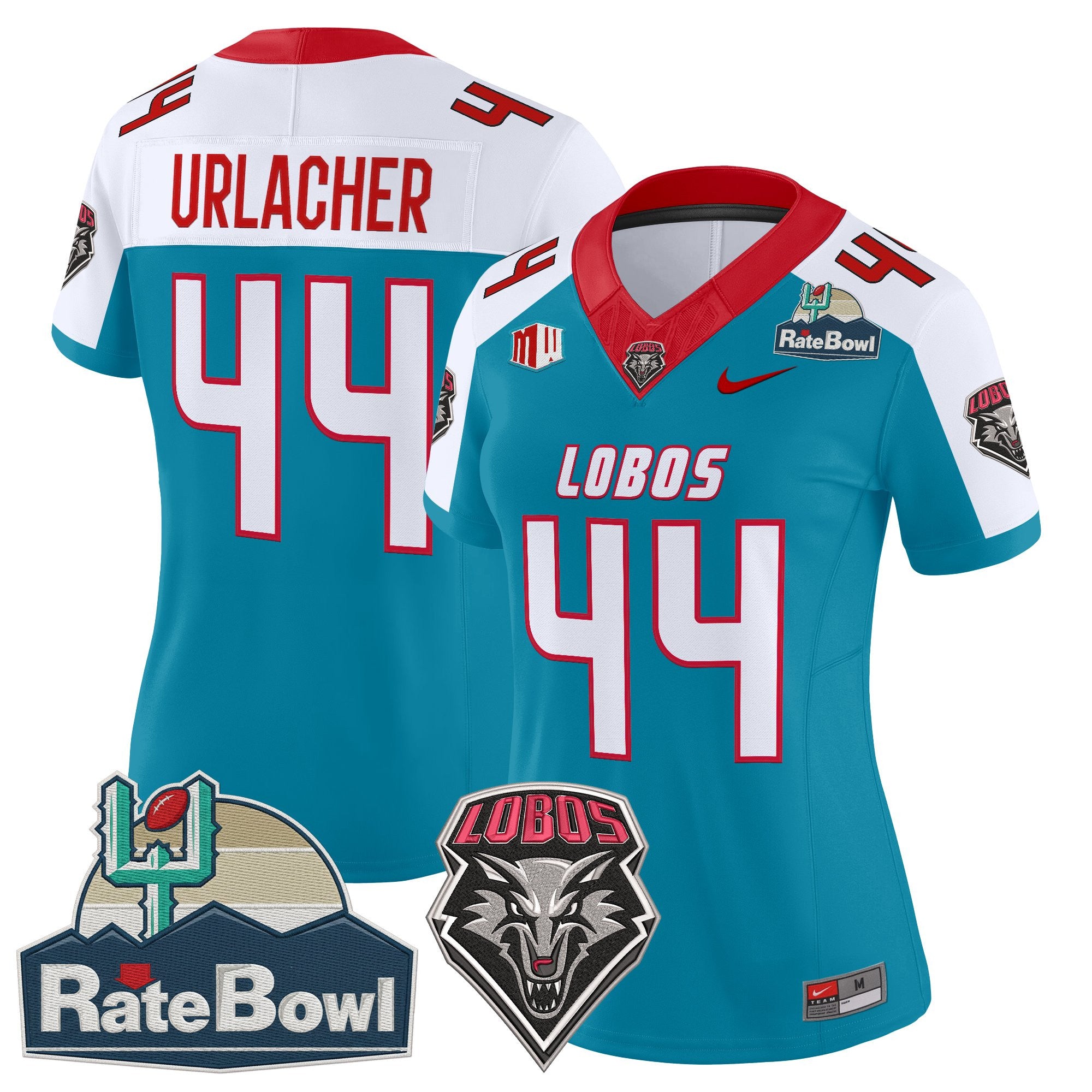 Women's New Mexico Lobos 2025 Rate Bowl Vapor Limited Jersey - All Stitched