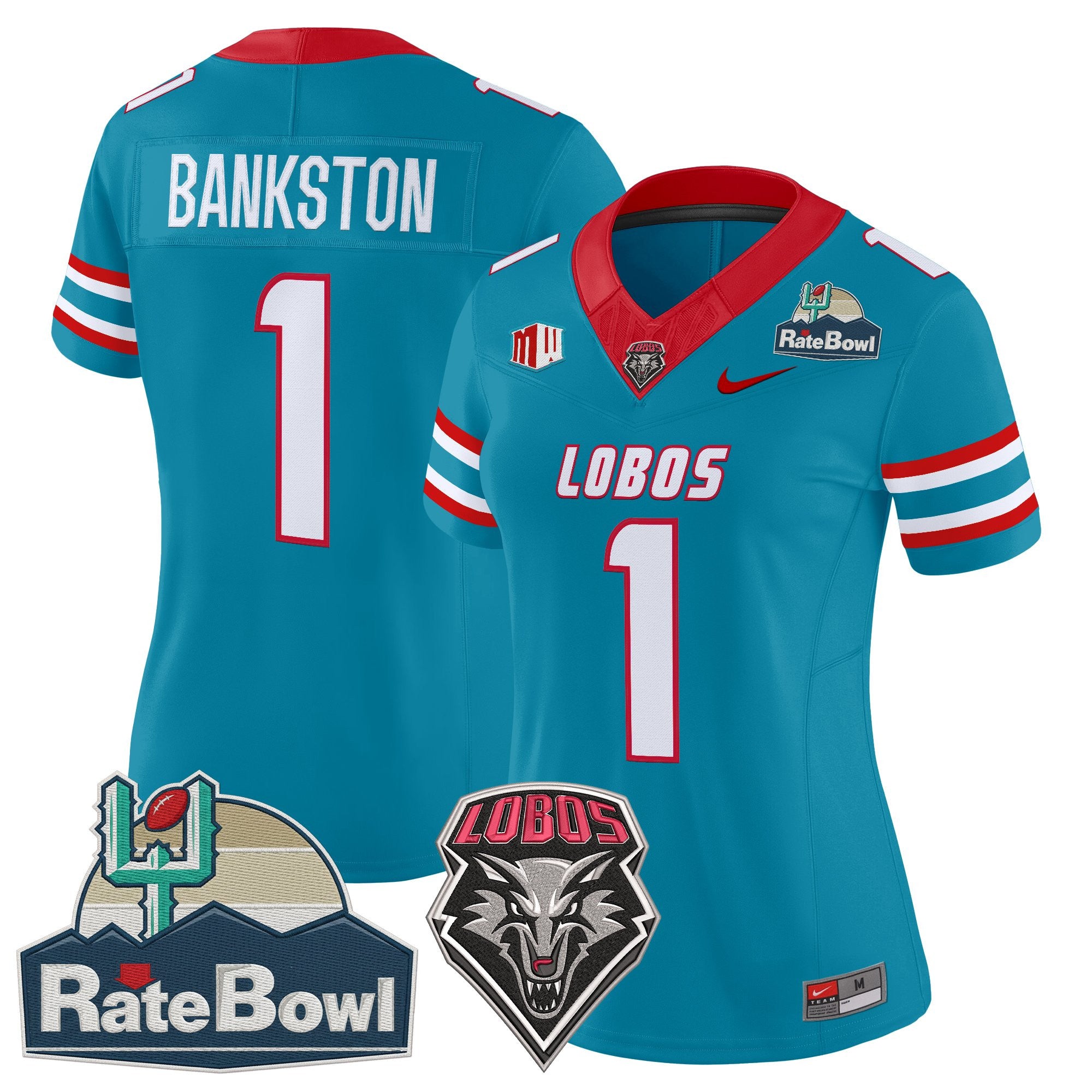 Women's New Mexico Lobos 2025 Rate Bowl Vapor Limited Jersey - All Stitched
