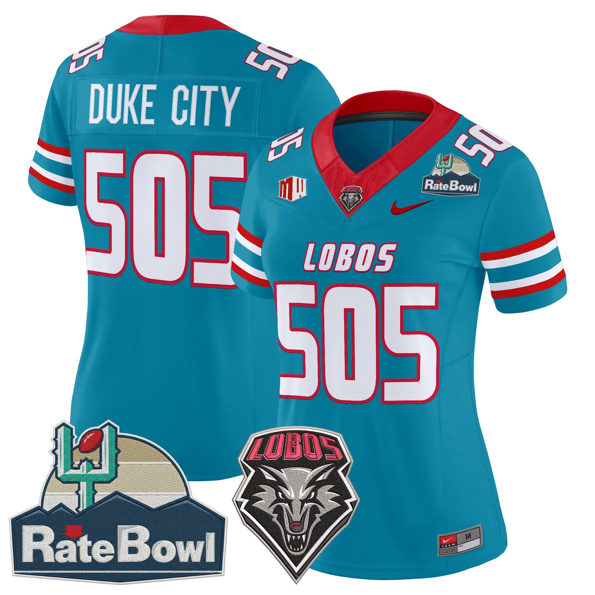 Women's New Mexico Lobos 2025 Rate Bowl Vapor Limited Jersey - All Stitched