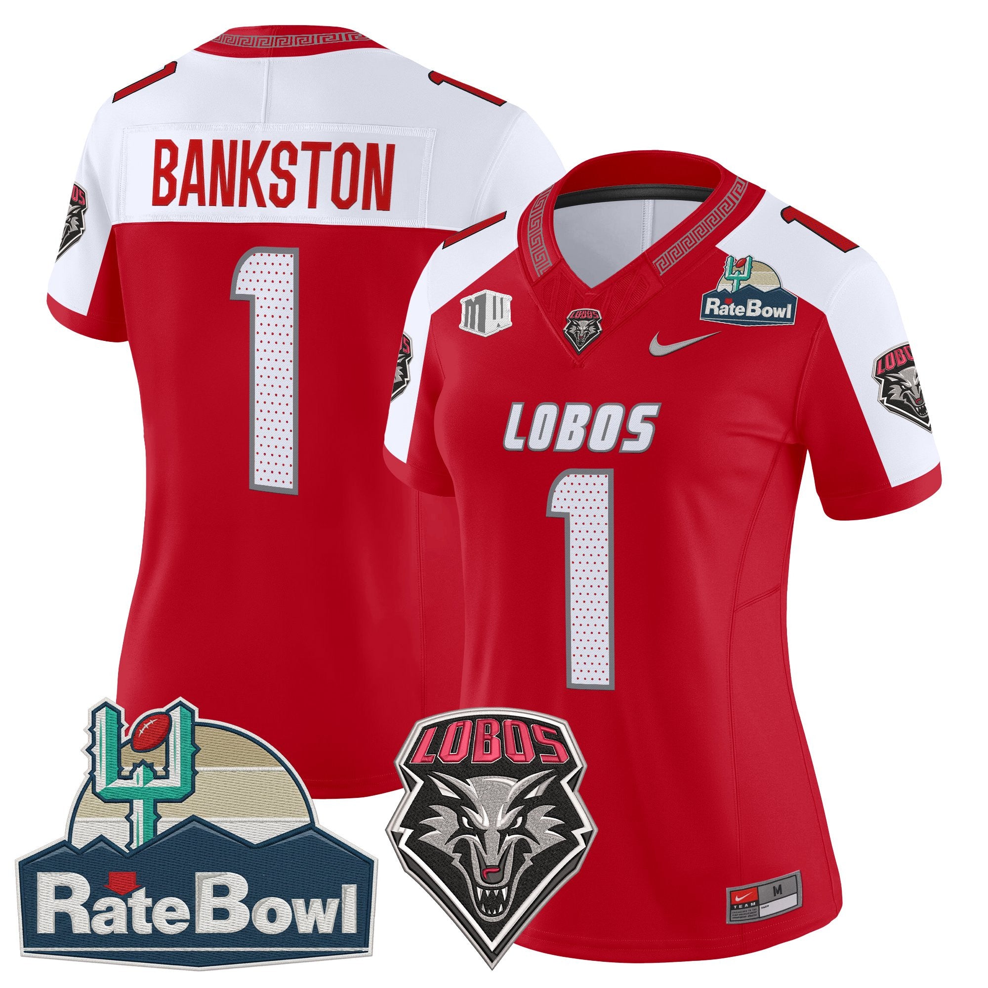 Women's New Mexico Lobos 2025 Rate Bowl Vapor Limited Jersey - All Stitched