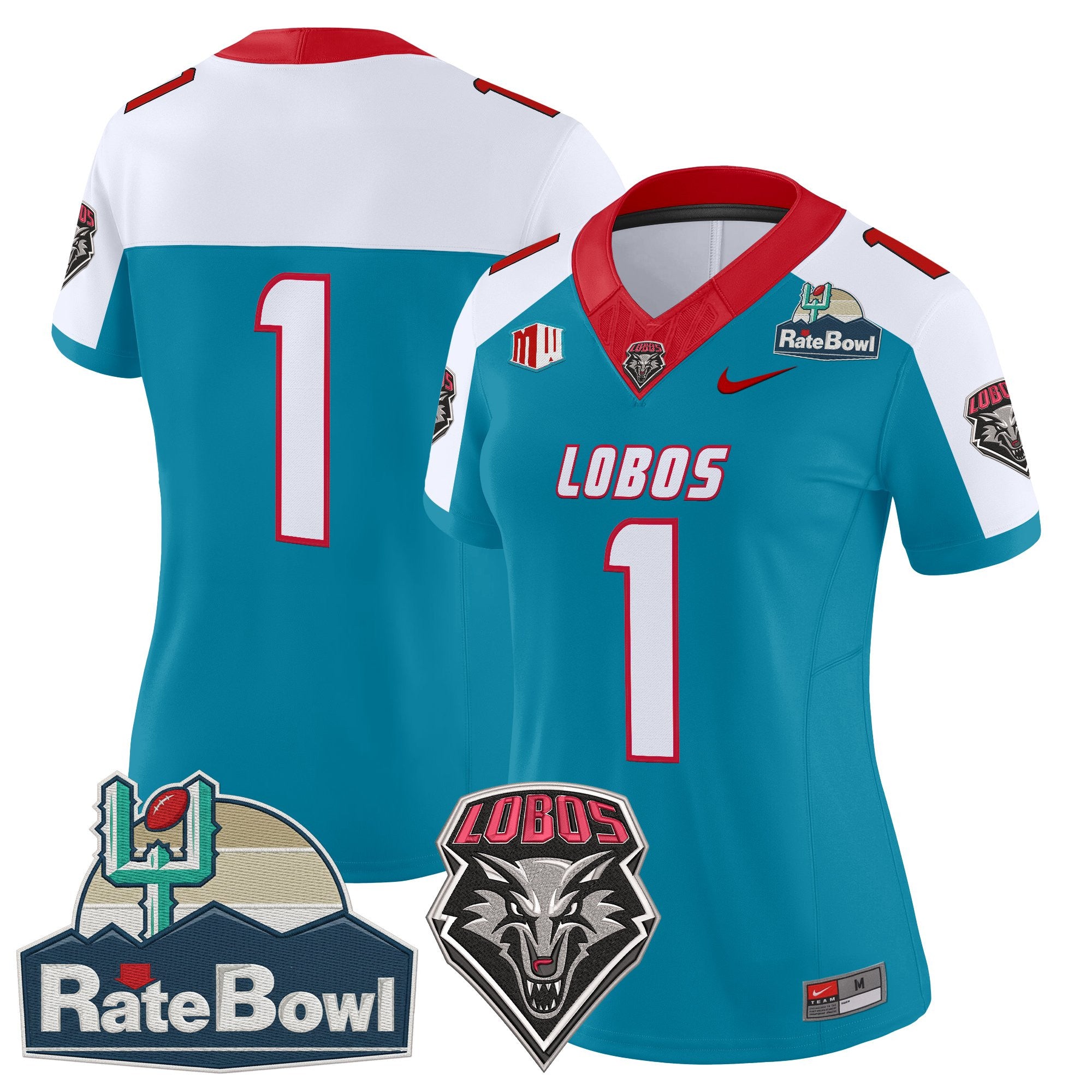 Women's New Mexico Lobos 2025 Rate Bowl Vapor Limited Jersey - All Stitched