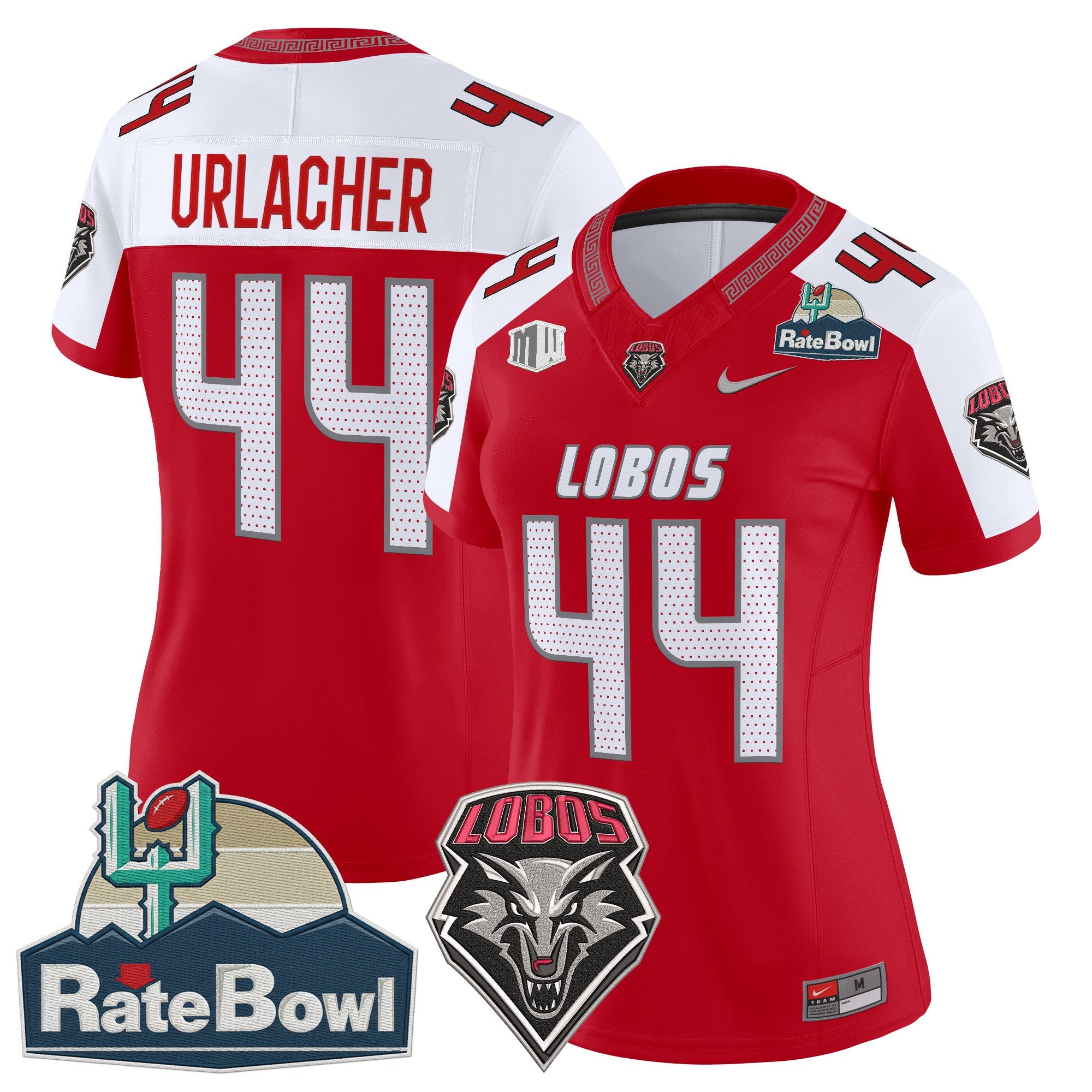 Women's New Mexico Lobos 2025 Rate Bowl Vapor Limited Jersey - All Stitched