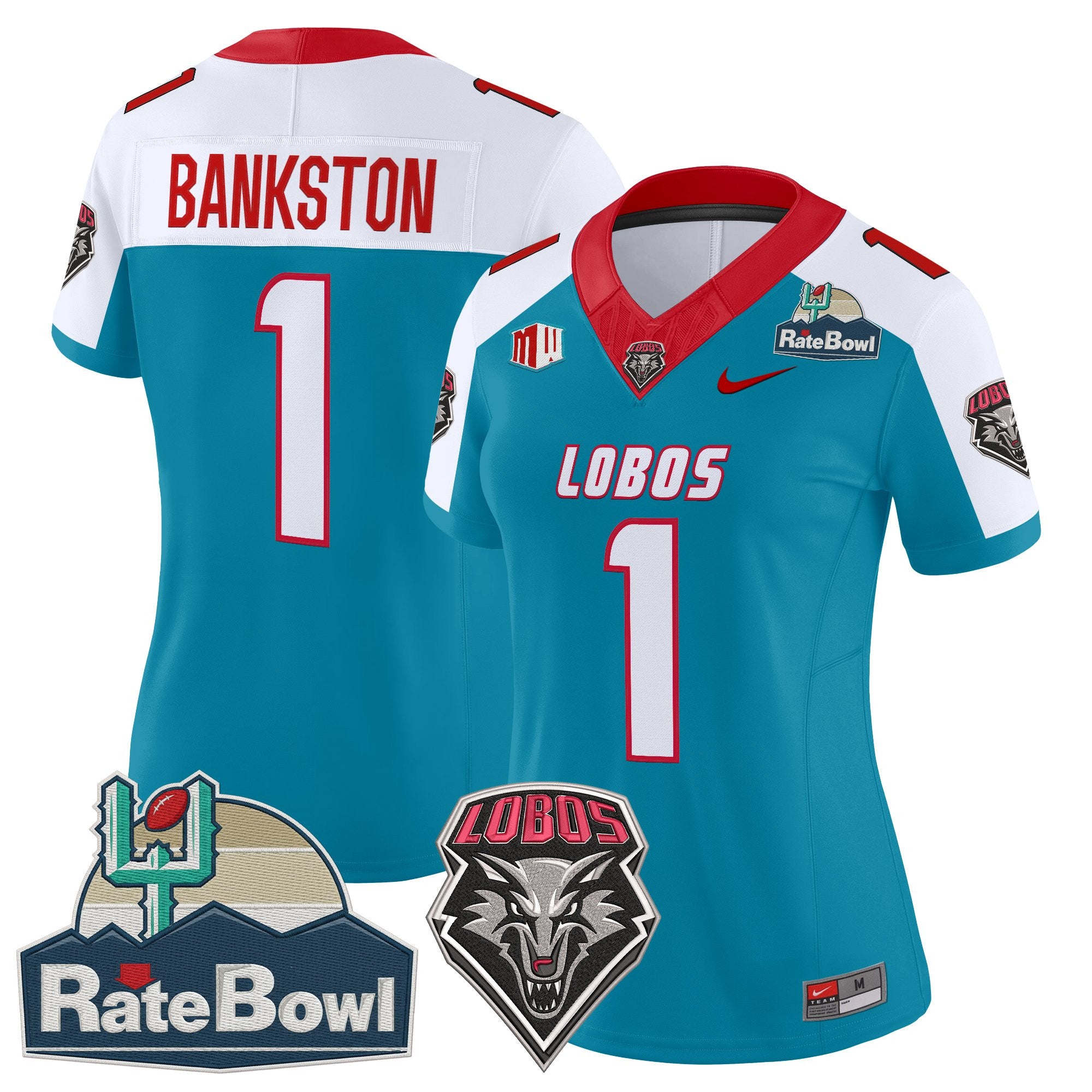 Women's New Mexico Lobos 2025 Rate Bowl Vapor Limited Jersey - All Stitched