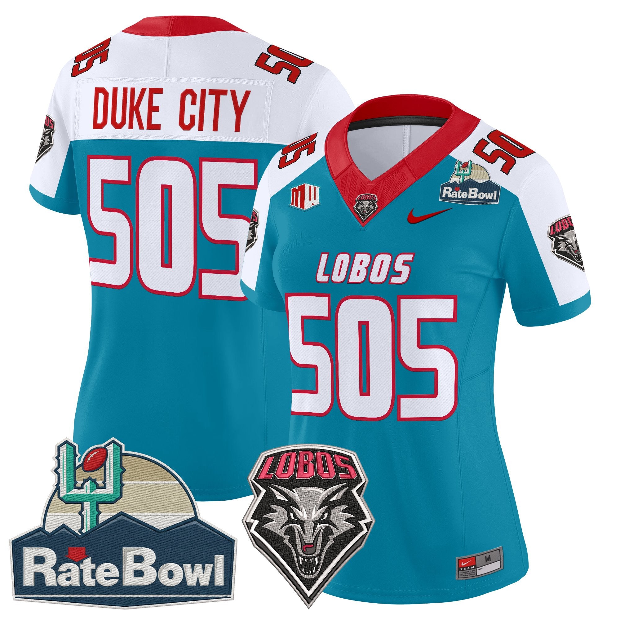 Women's New Mexico Lobos 2025 Rate Bowl Vapor Limited Jersey - All Stitched