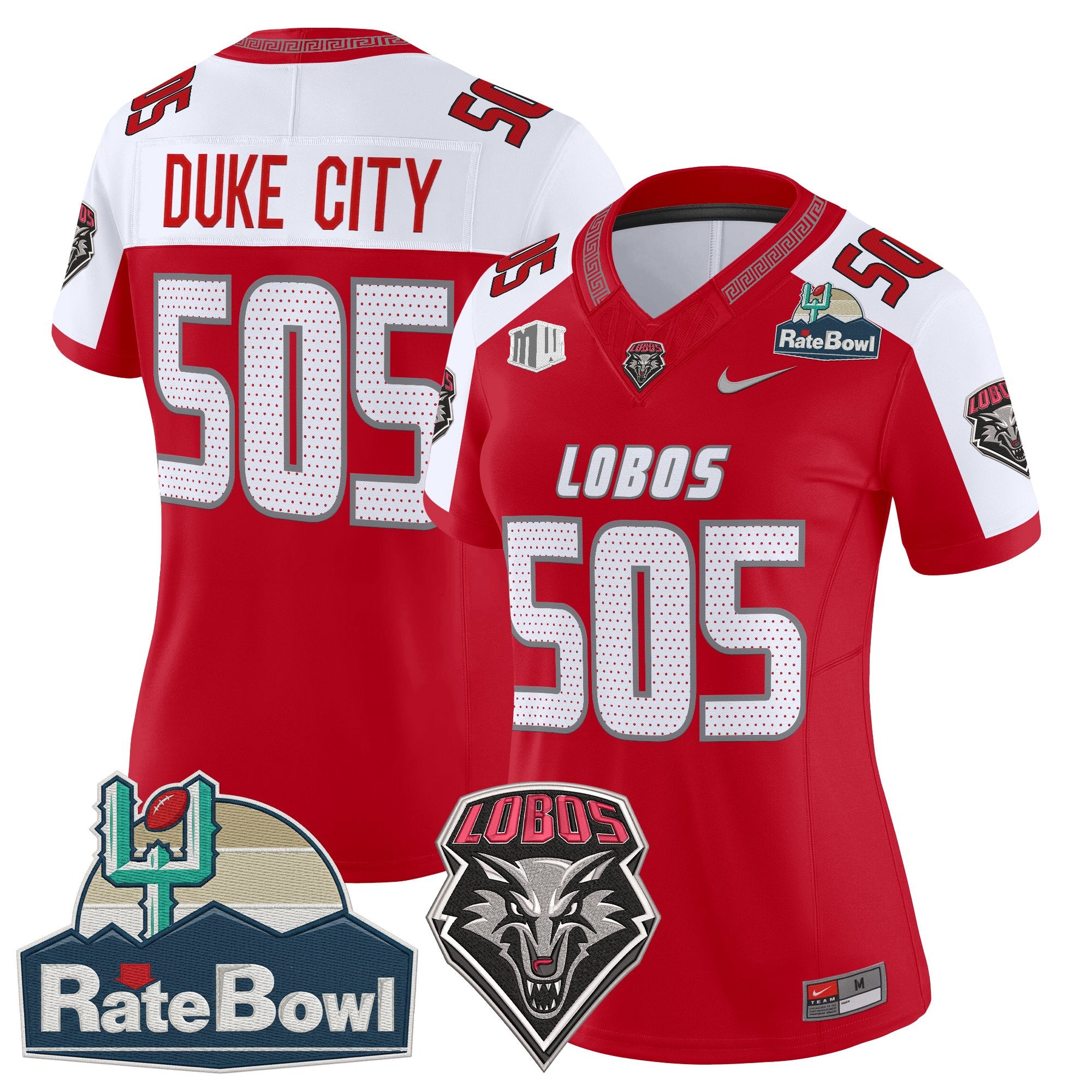Women's New Mexico Lobos 2025 Rate Bowl Vapor Limited Jersey - All Stitched