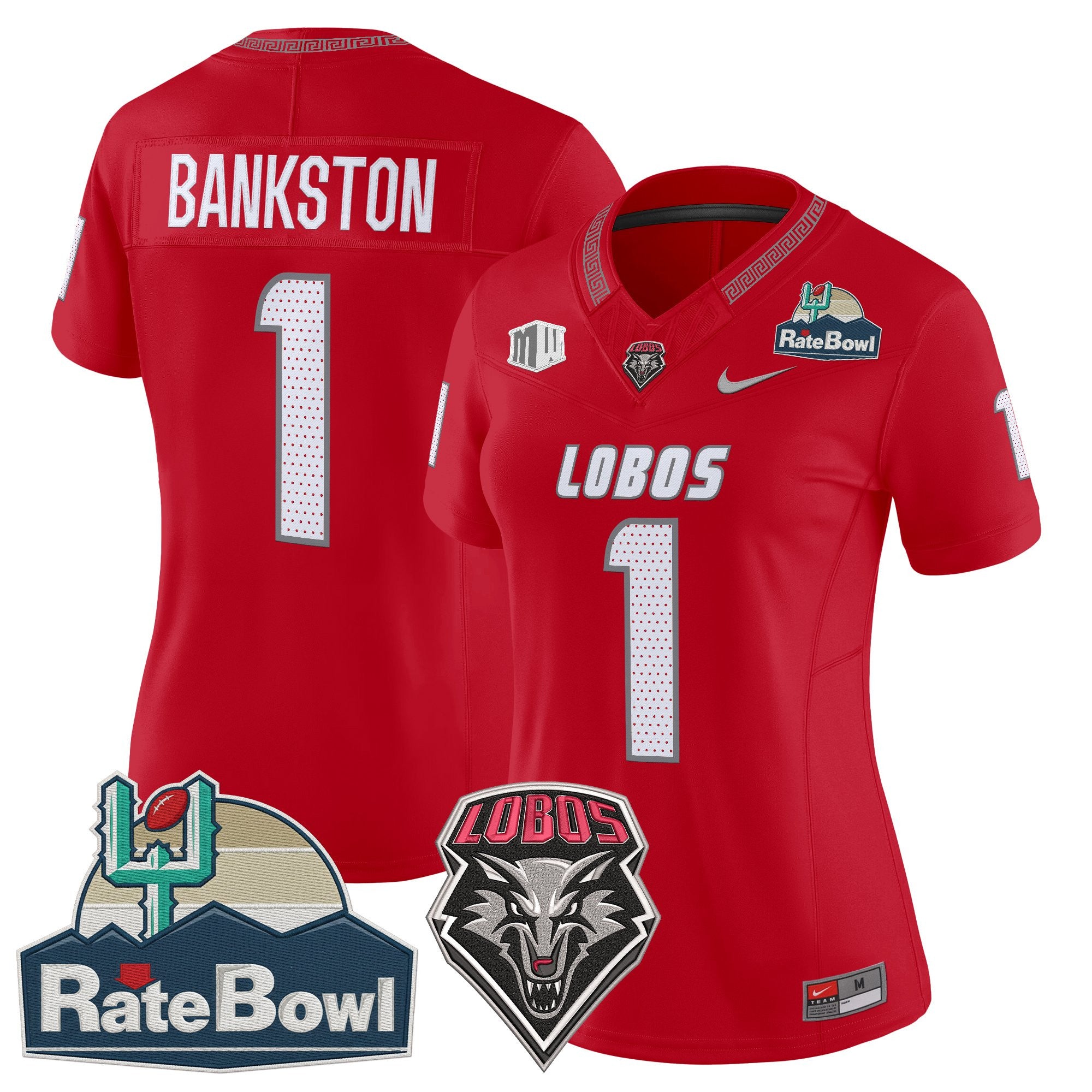 Women's New Mexico Lobos 2025 Rate Bowl Vapor Limited Jersey - All Stitched
