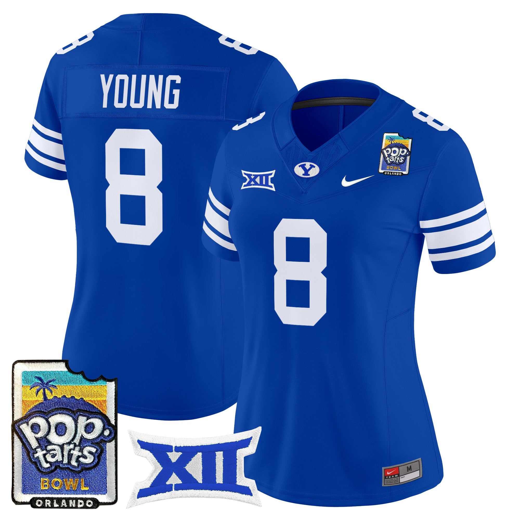 Women's BYU Cougars 2025 Pop-Tarts Bowl Vapor Limited Jersey - All Stitched