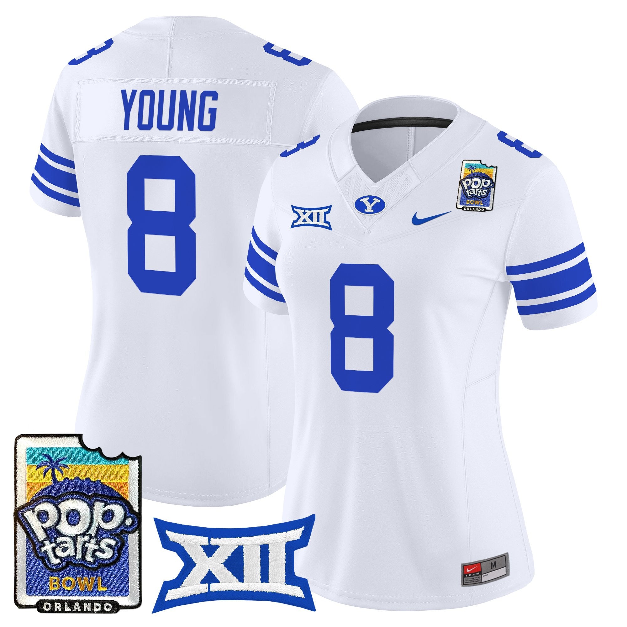 Women's BYU Cougars 2025 Pop-Tarts Bowl Vapor Limited Jersey - All Stitched