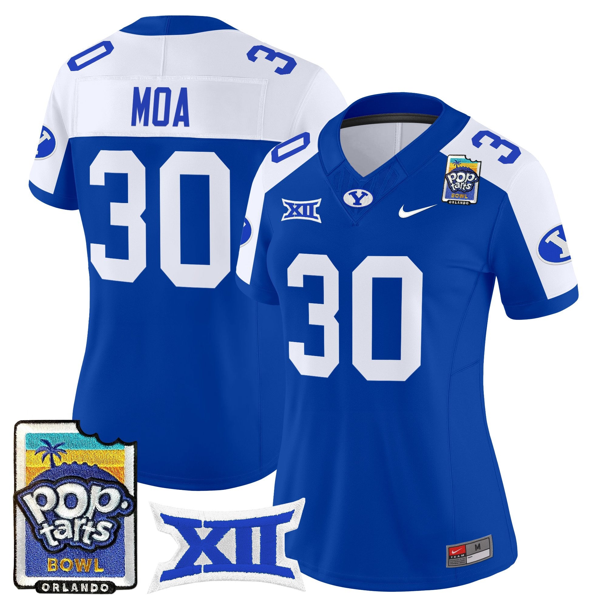 Women's BYU Cougars 2025 Pop-Tarts Bowl Vapor Limited Jersey - All Stitched