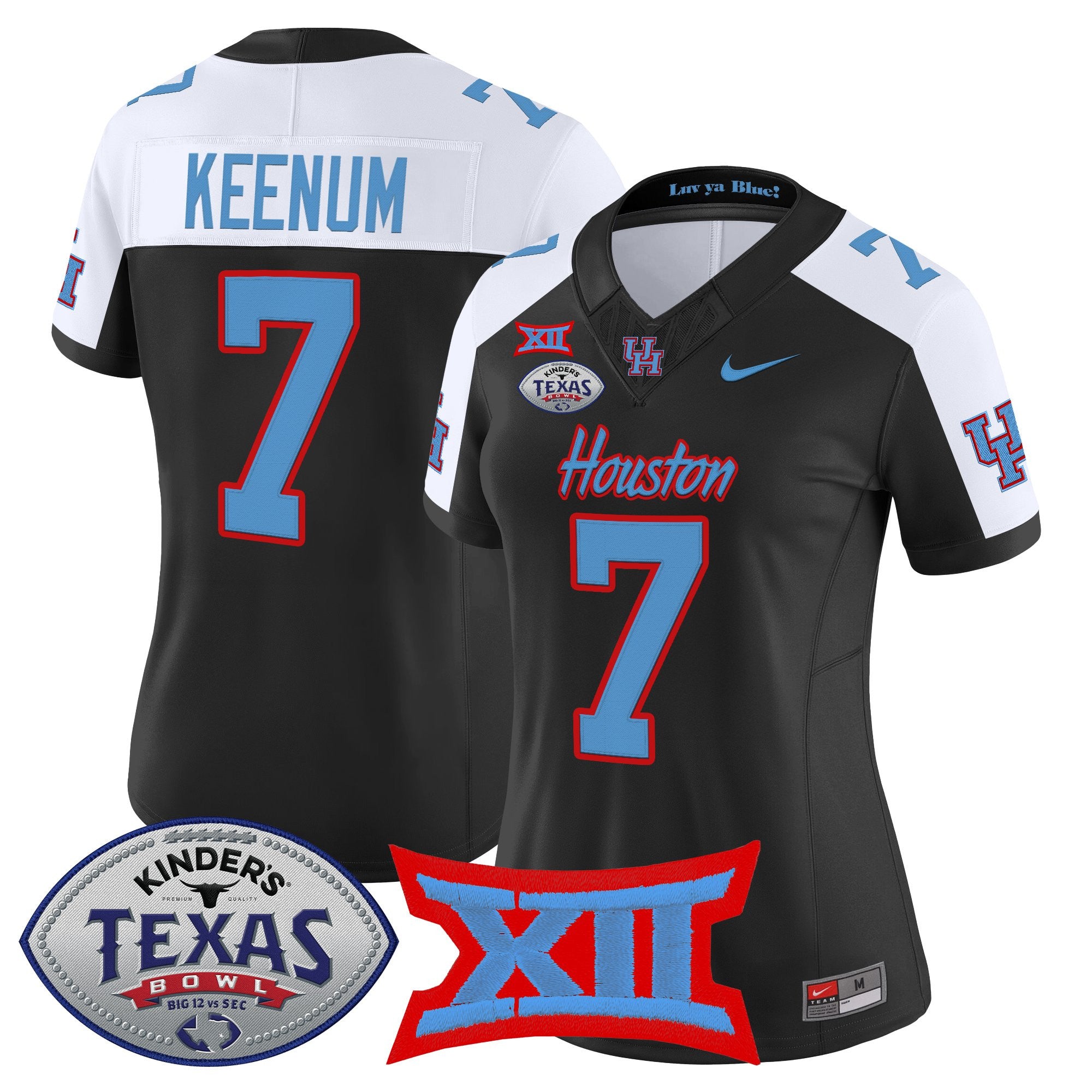 Women's Houston Cougars 2025 Texas Bowl Vapor Limited Jersey - All Stitched