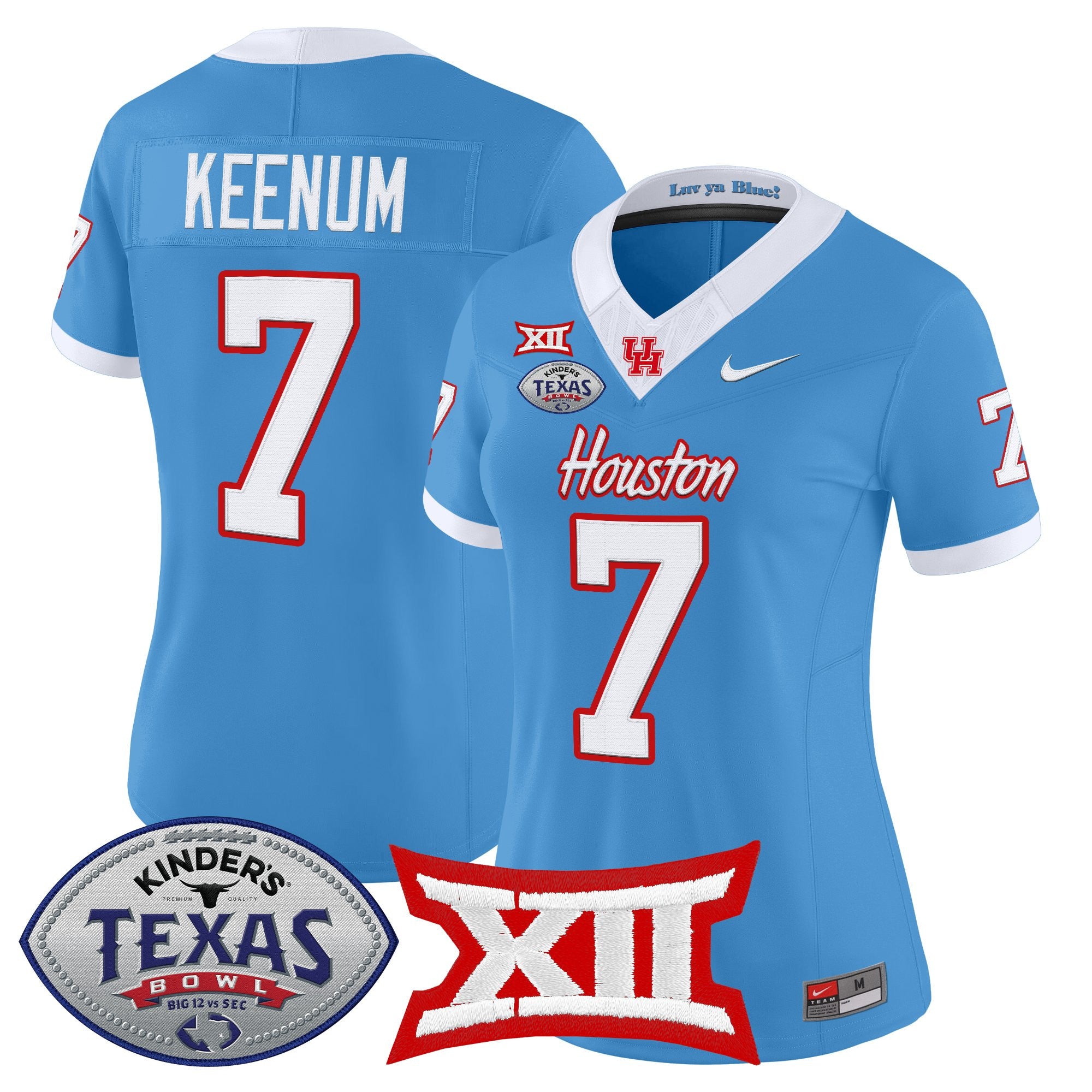 Women's Houston Cougars 2025 Texas Bowl Vapor Limited Jersey - All Stitched