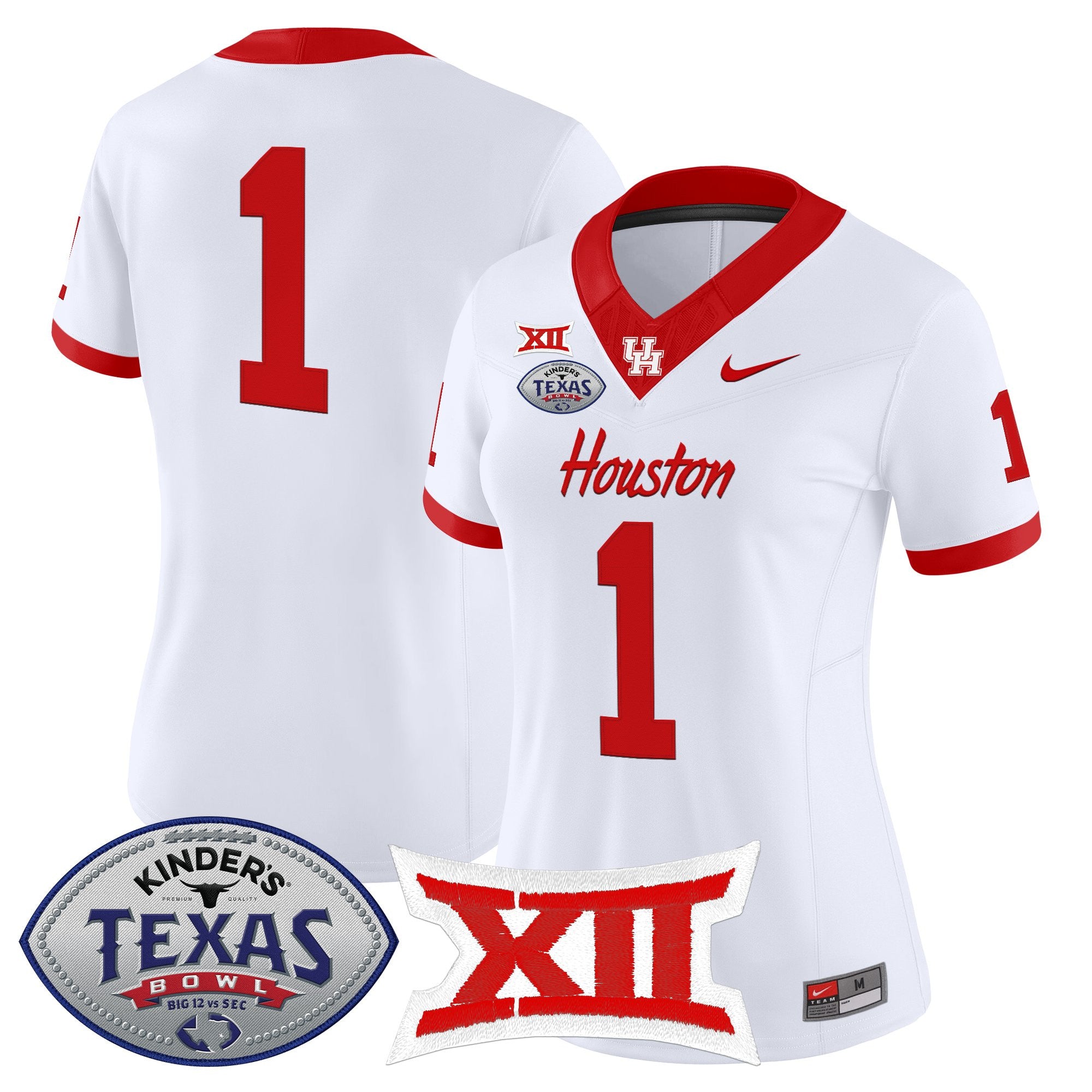 Women's Houston Cougars 2025 Texas Bowl Vapor Limited Jersey - All Stitched