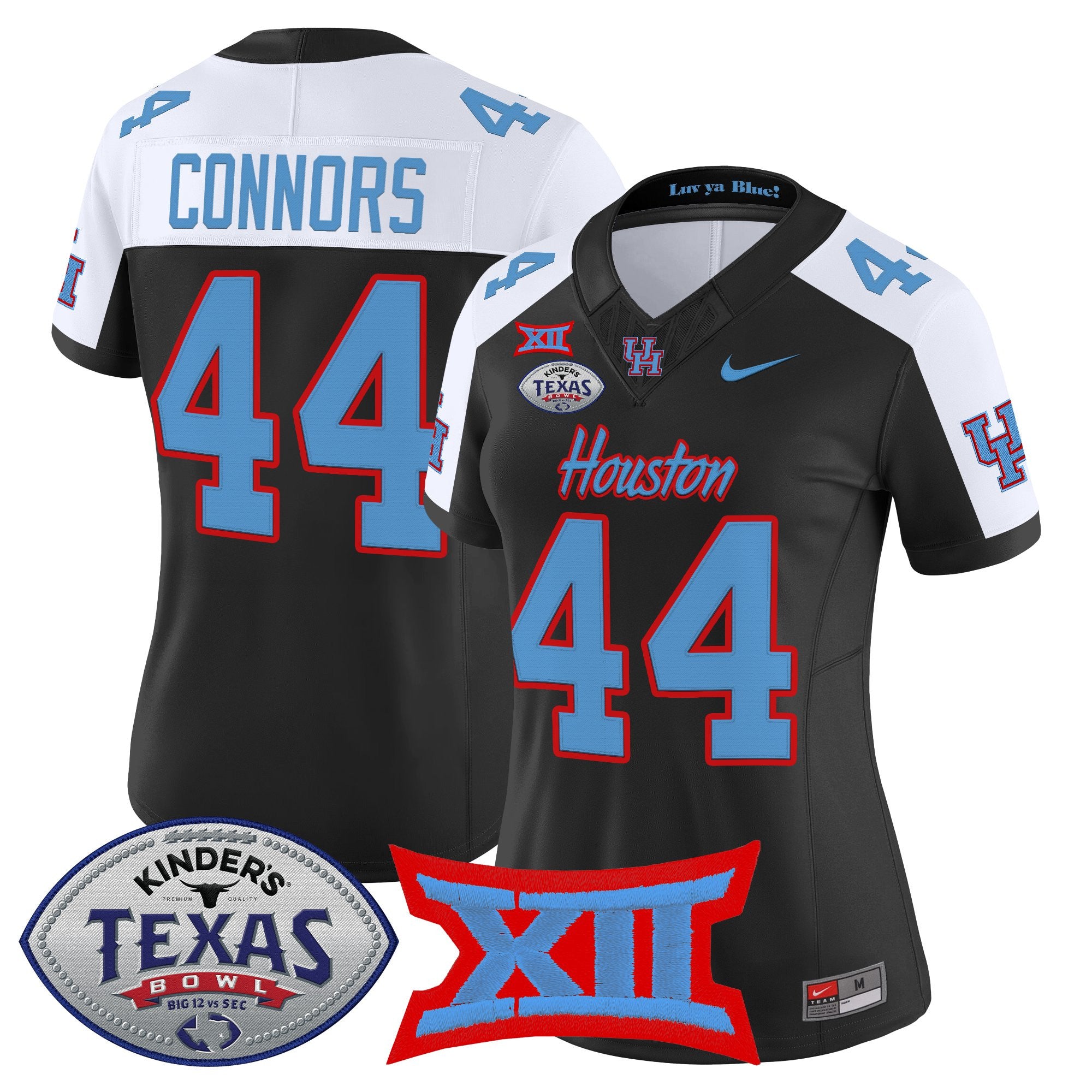 Women's Houston Cougars 2025 Texas Bowl Vapor Limited Jersey - All Stitched