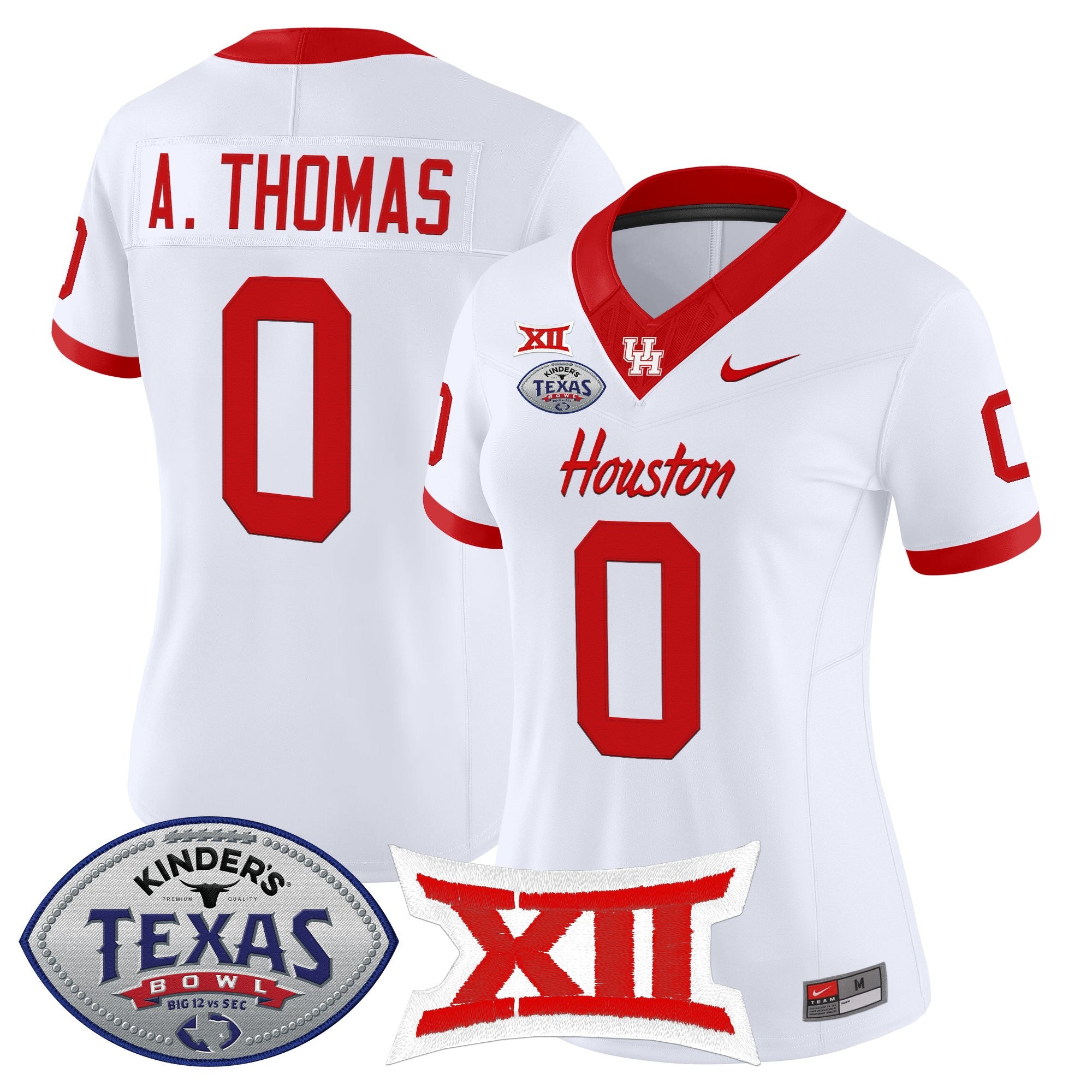 Women's Houston Cougars 2025 Texas Bowl Vapor Limited Jersey - All Stitched