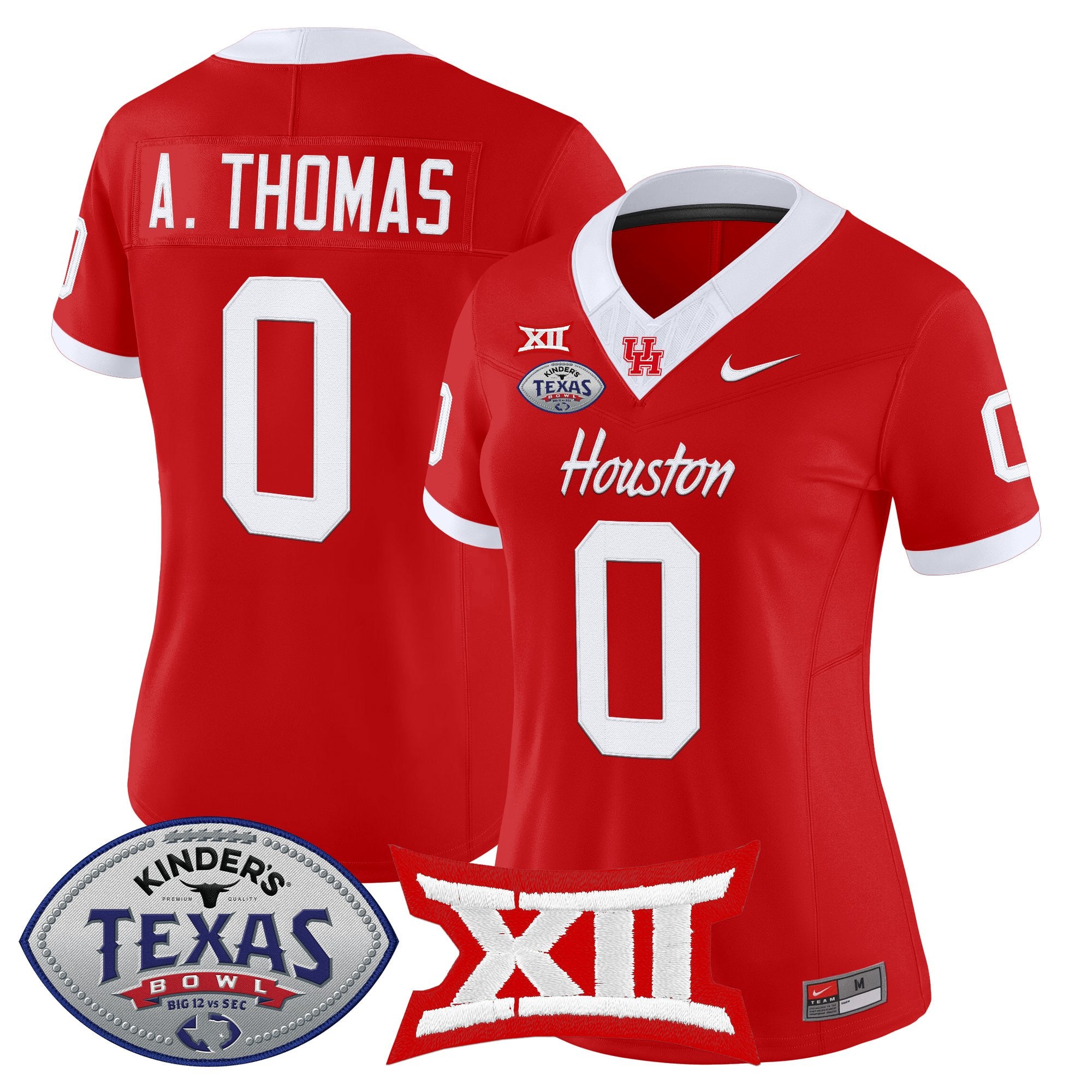 Women's Houston Cougars 2025 Texas Bowl Vapor Limited Jersey - All Stitched