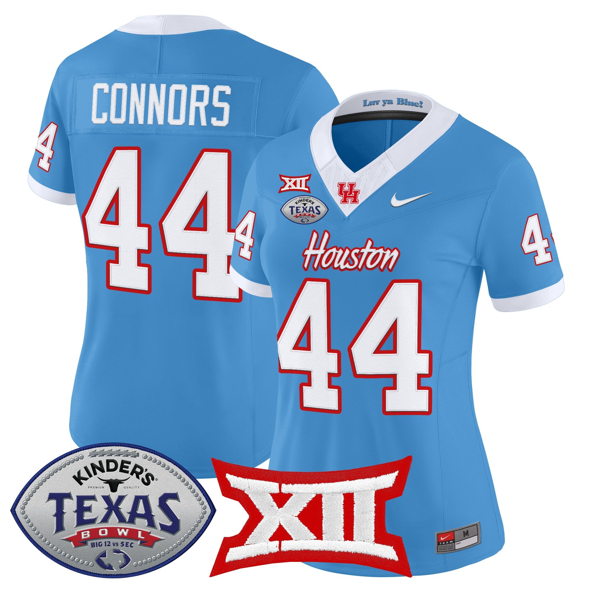 Women's Houston Cougars 2025 Texas Bowl Vapor Limited Jersey - All Stitched