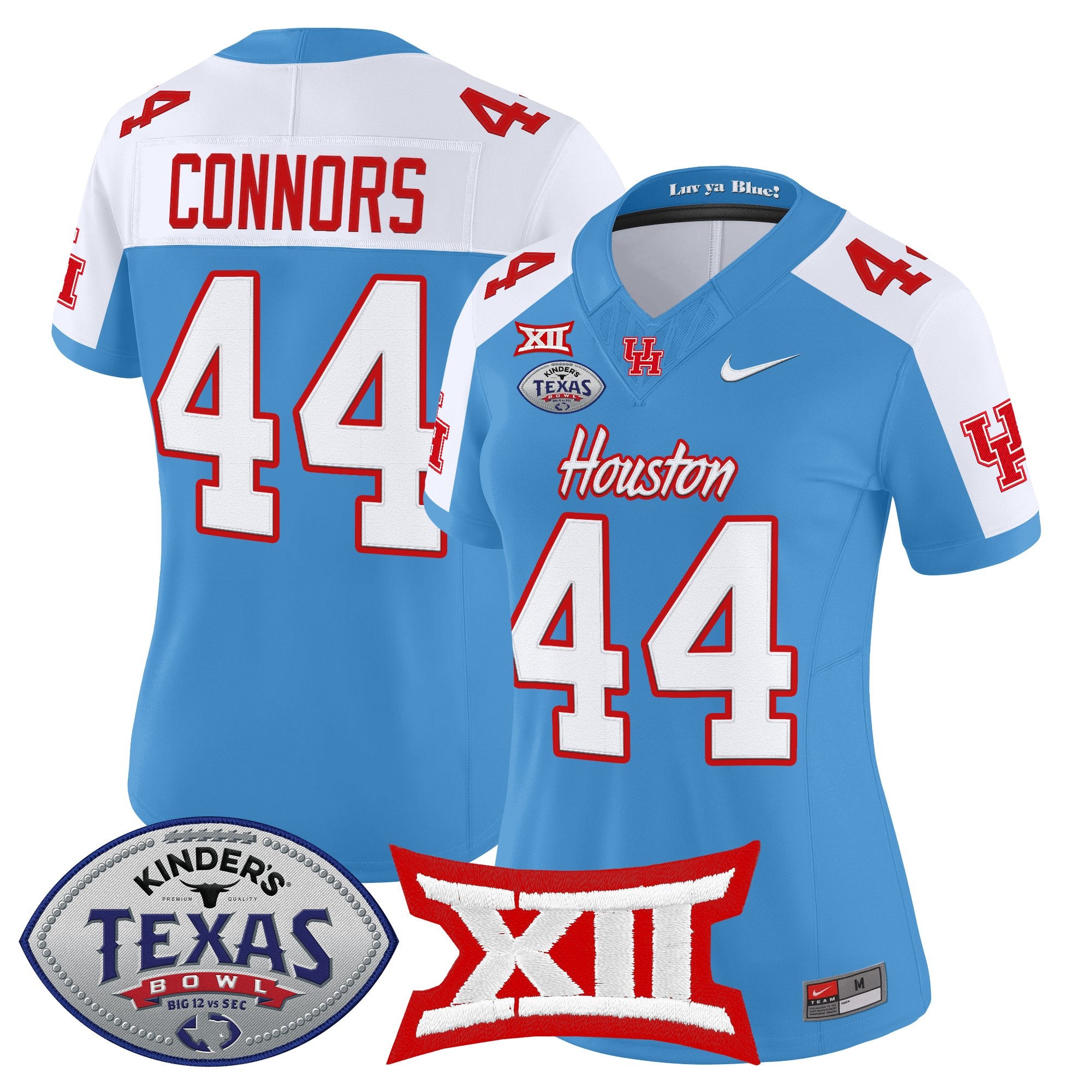 Women's Houston Cougars 2025 Texas Bowl Vapor Limited Jersey - All Stitched