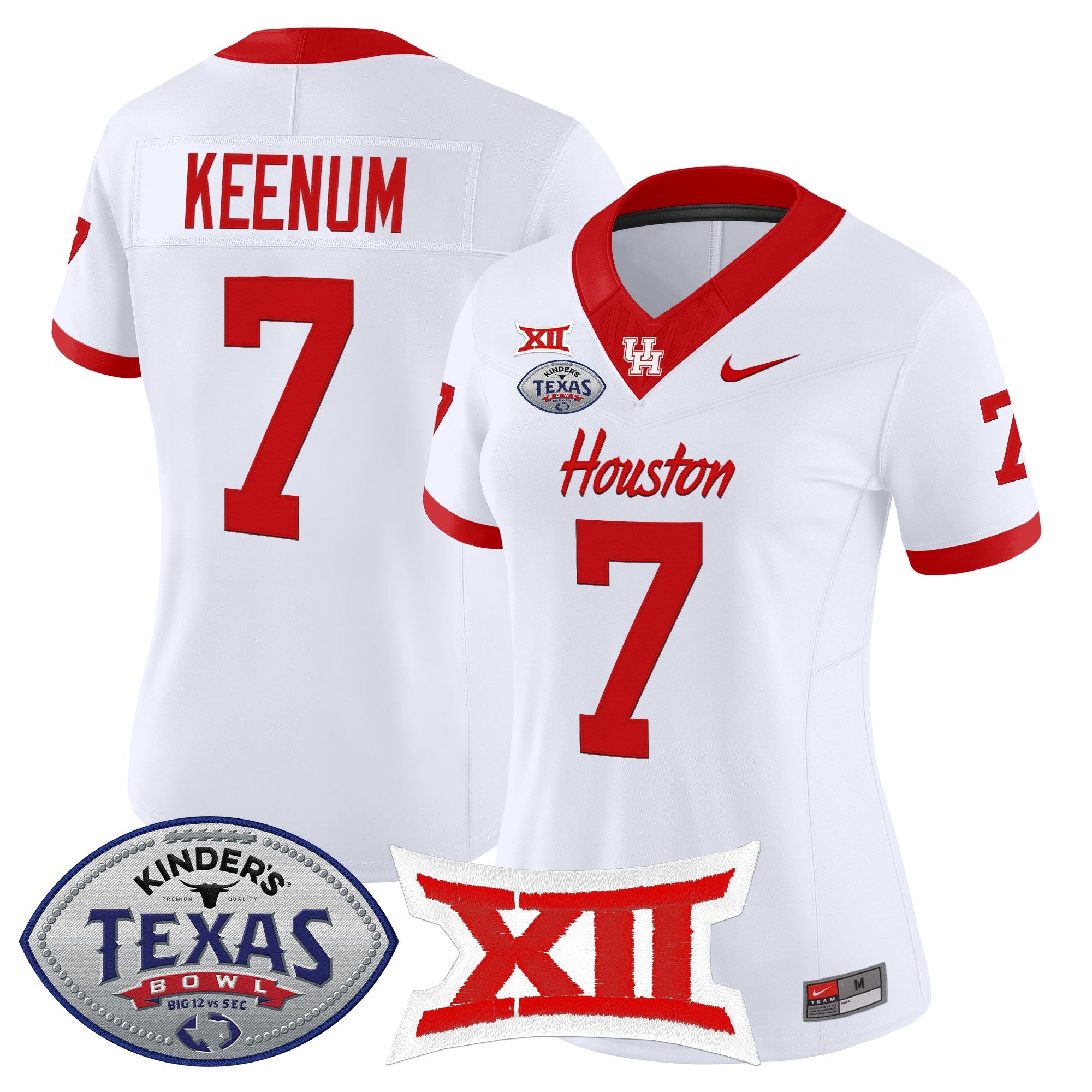 Women's Houston Cougars 2025 Texas Bowl Vapor Limited Jersey - All Stitched