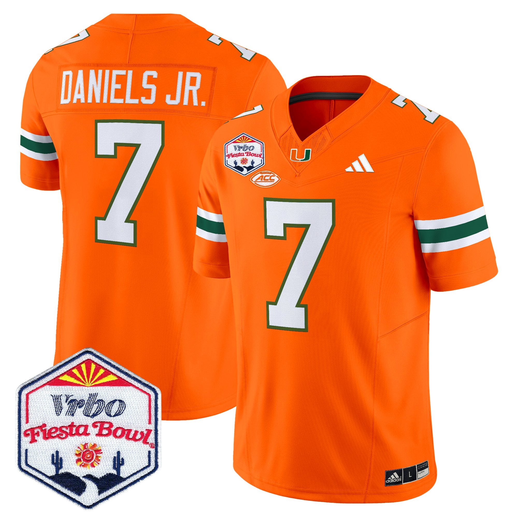 Men's Miami Hurricanes 2026 The Fiesta Bowl Vapor Limited Jersey - All Stitched