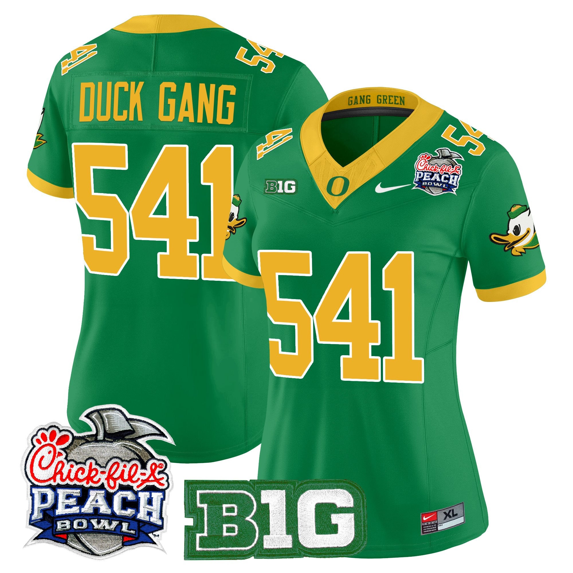 Women's Oregon Ducks 2026 Peach Bowl Vapor Limited Jersey - All Stitched