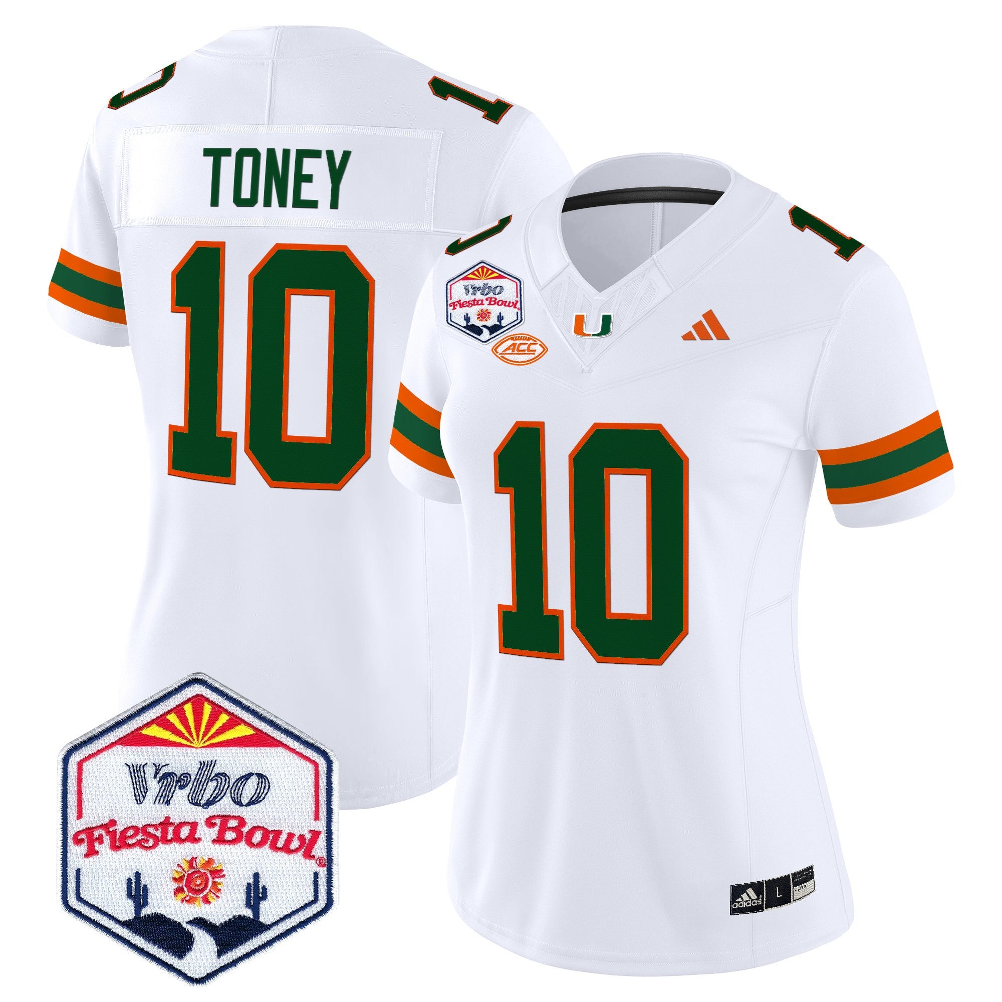 Women's Miami Hurricanes 2026 The Fiesta Bowl Vapor Limited Jersey - All Stitched