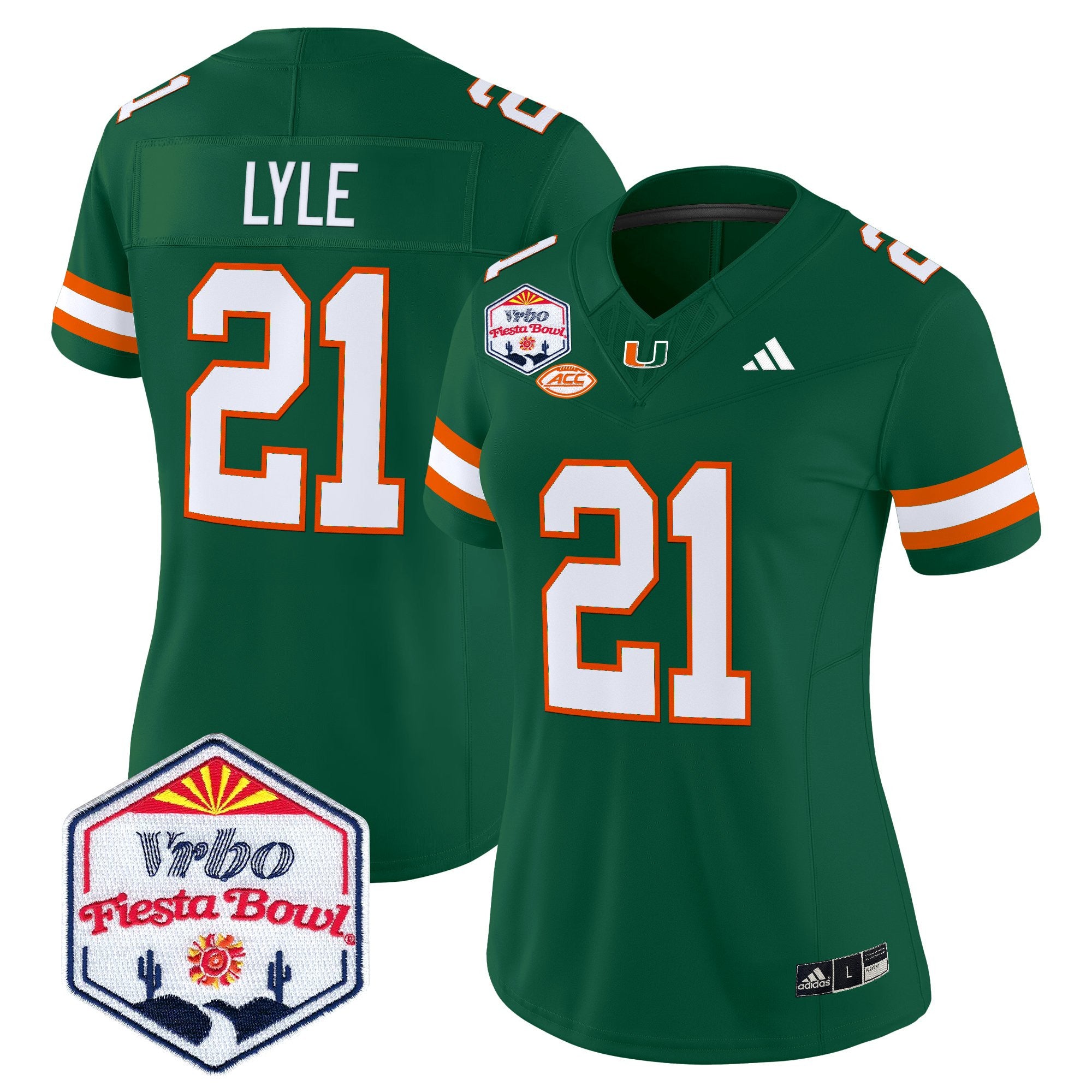 Women's Miami Hurricanes 2026 The Fiesta Bowl Vapor Limited Jersey - All Stitched