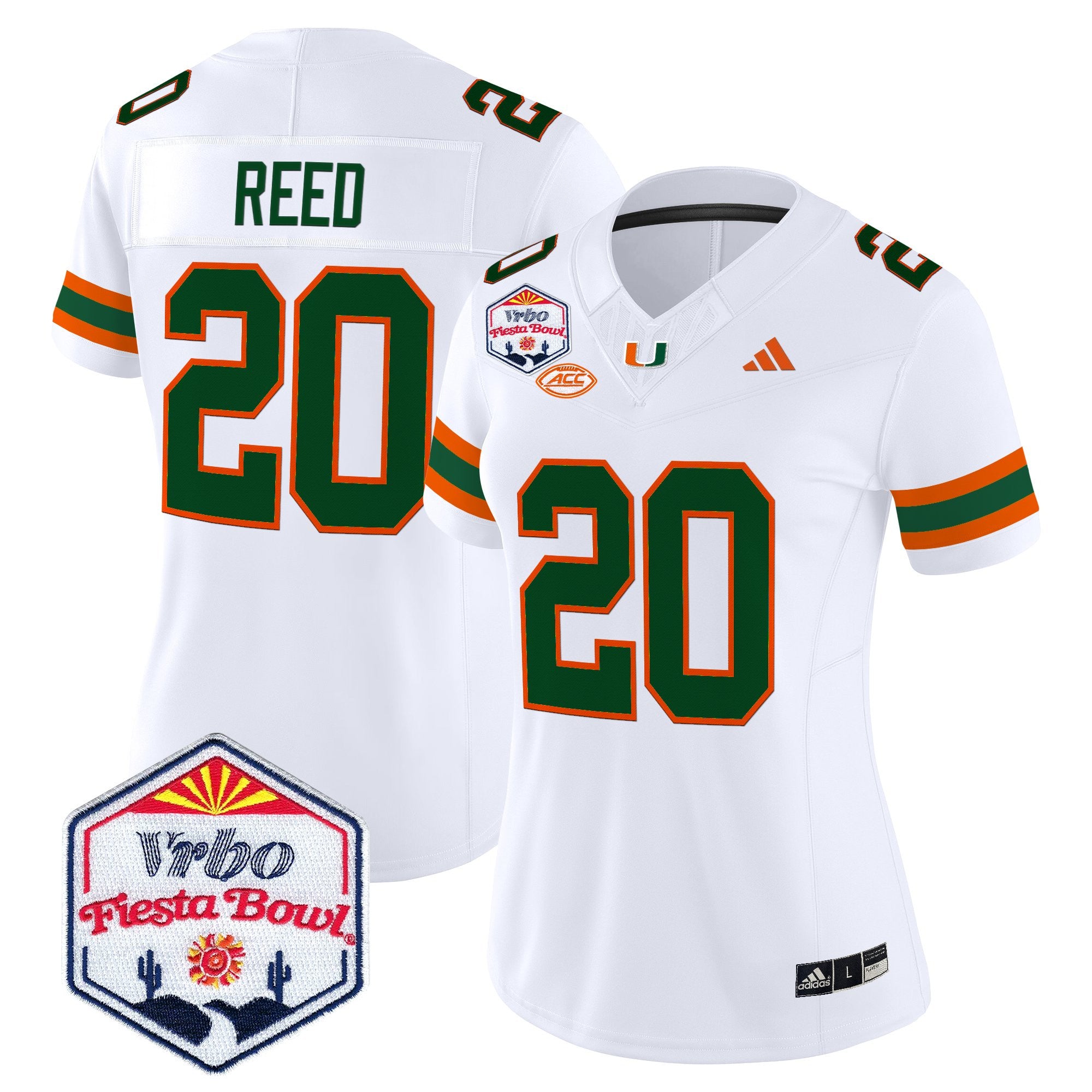 Women's Miami Hurricanes 2026 The Fiesta Bowl Vapor Limited Jersey - All Stitched