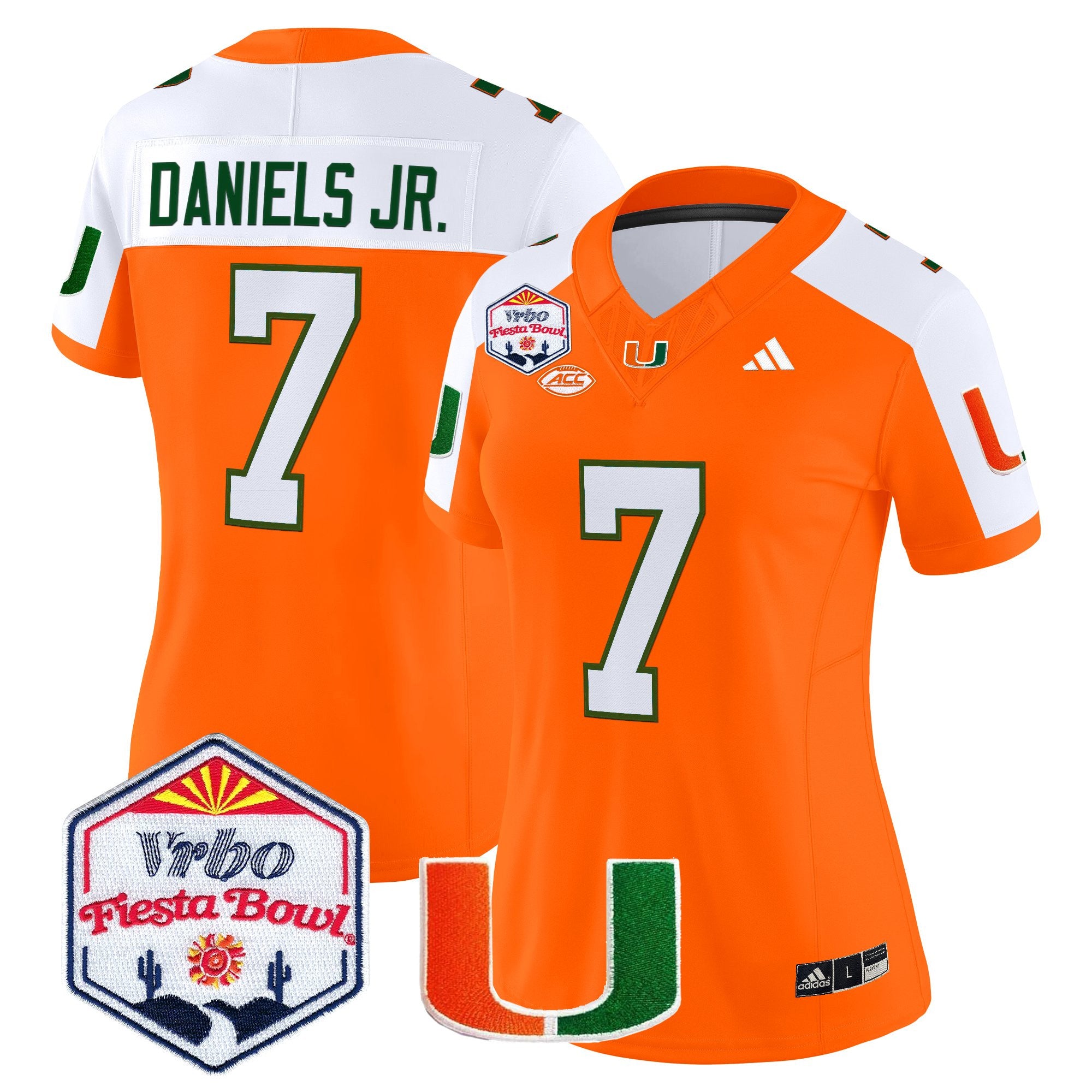 Women's Miami Hurricanes 2026 The Fiesta Bowl Vapor Limited Jersey - All Stitched