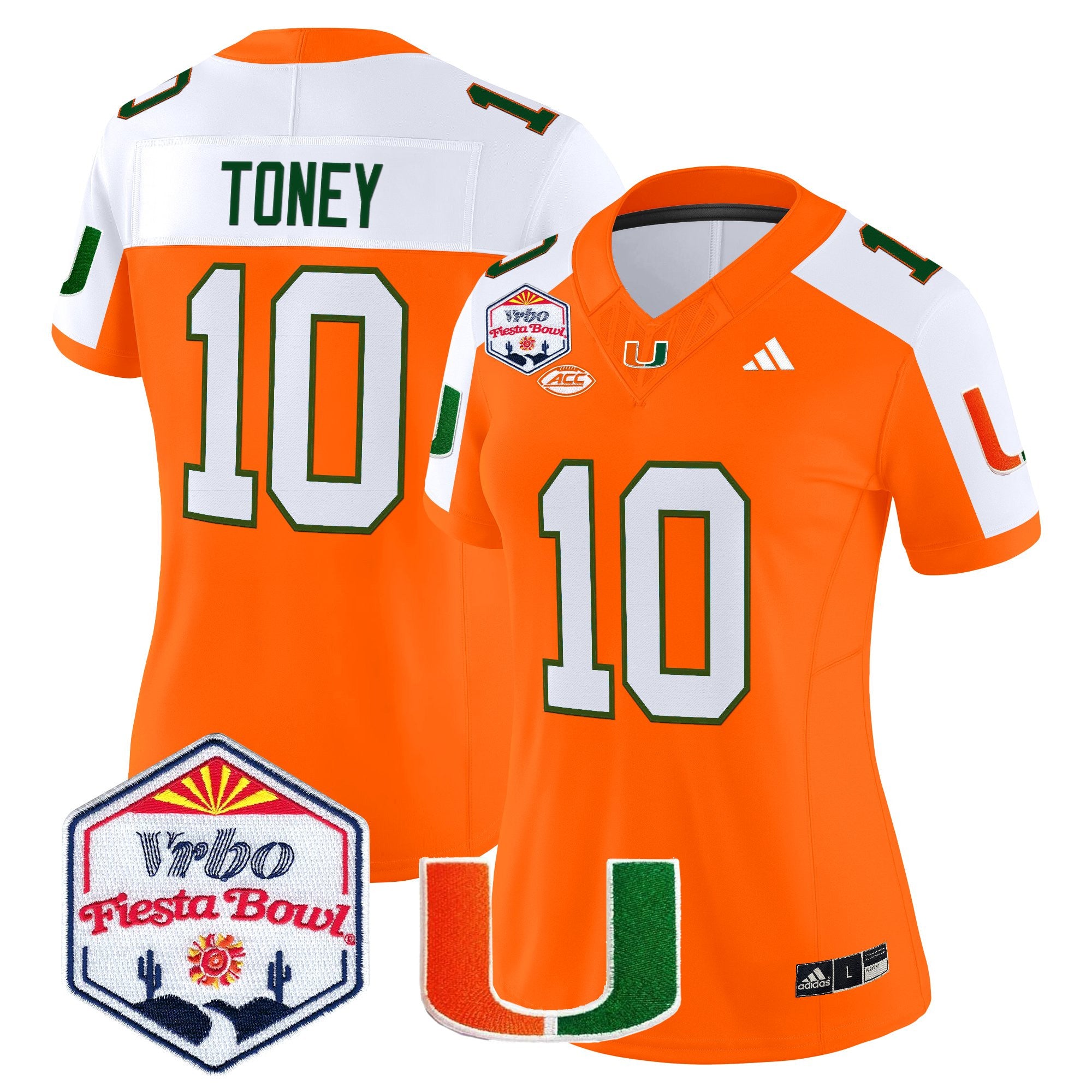 Women's Miami Hurricanes 2026 The Fiesta Bowl Vapor Limited Jersey - All Stitched