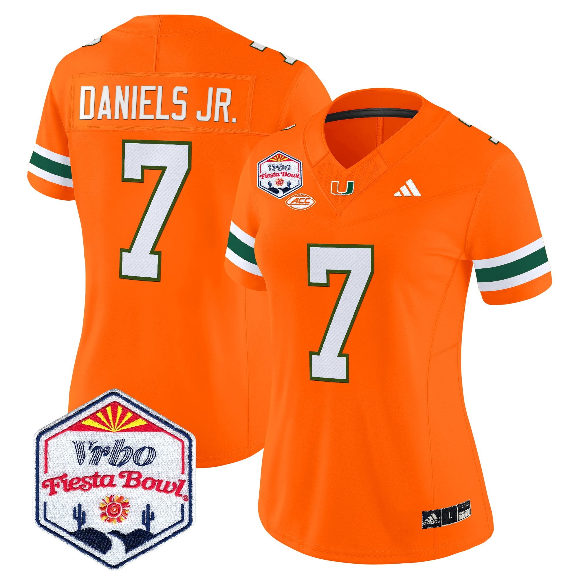 Women's Miami Hurricanes 2026 The Fiesta Bowl Vapor Limited Jersey - All Stitched
