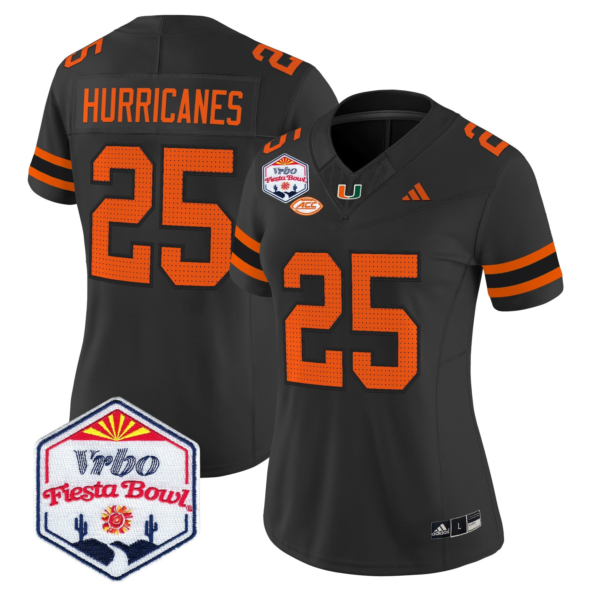 Women's Miami Hurricanes 2026 The Fiesta Bowl Vapor Limited Jersey - All Stitched