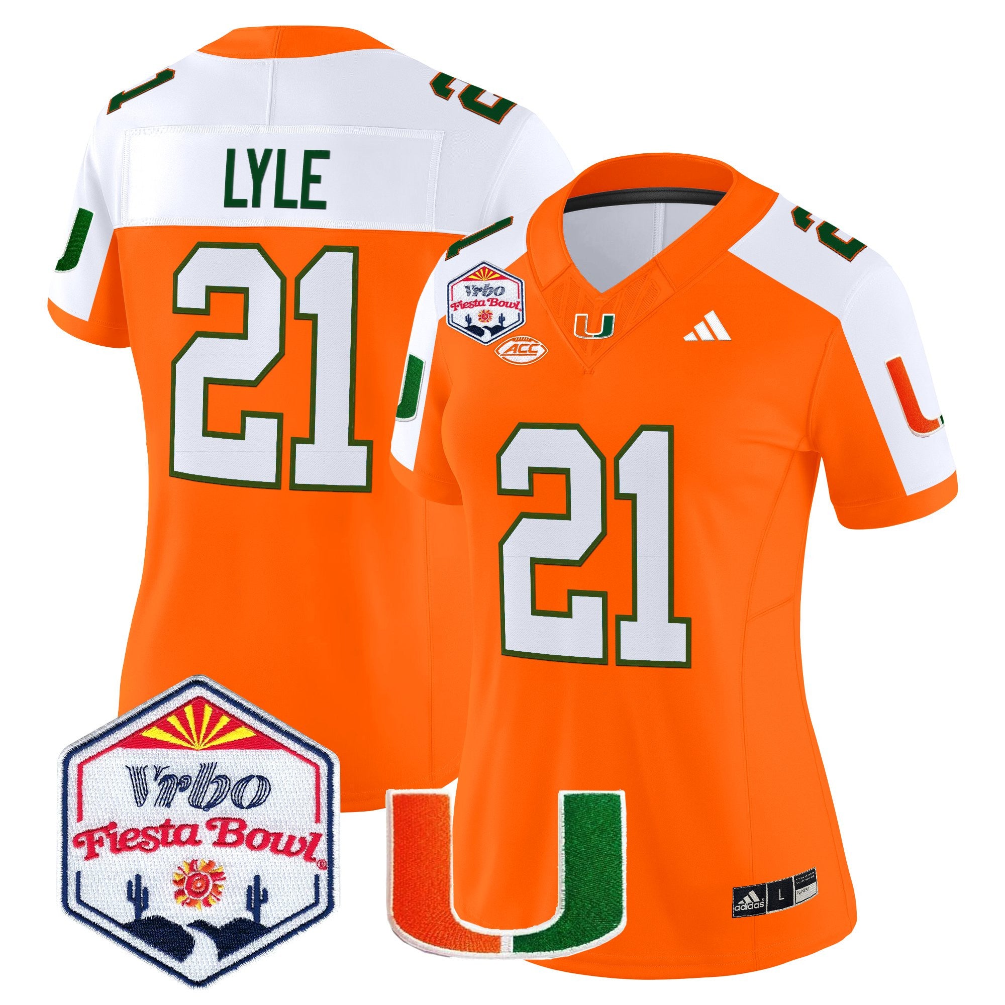 Women's Miami Hurricanes 2026 The Fiesta Bowl Vapor Limited Jersey - All Stitched