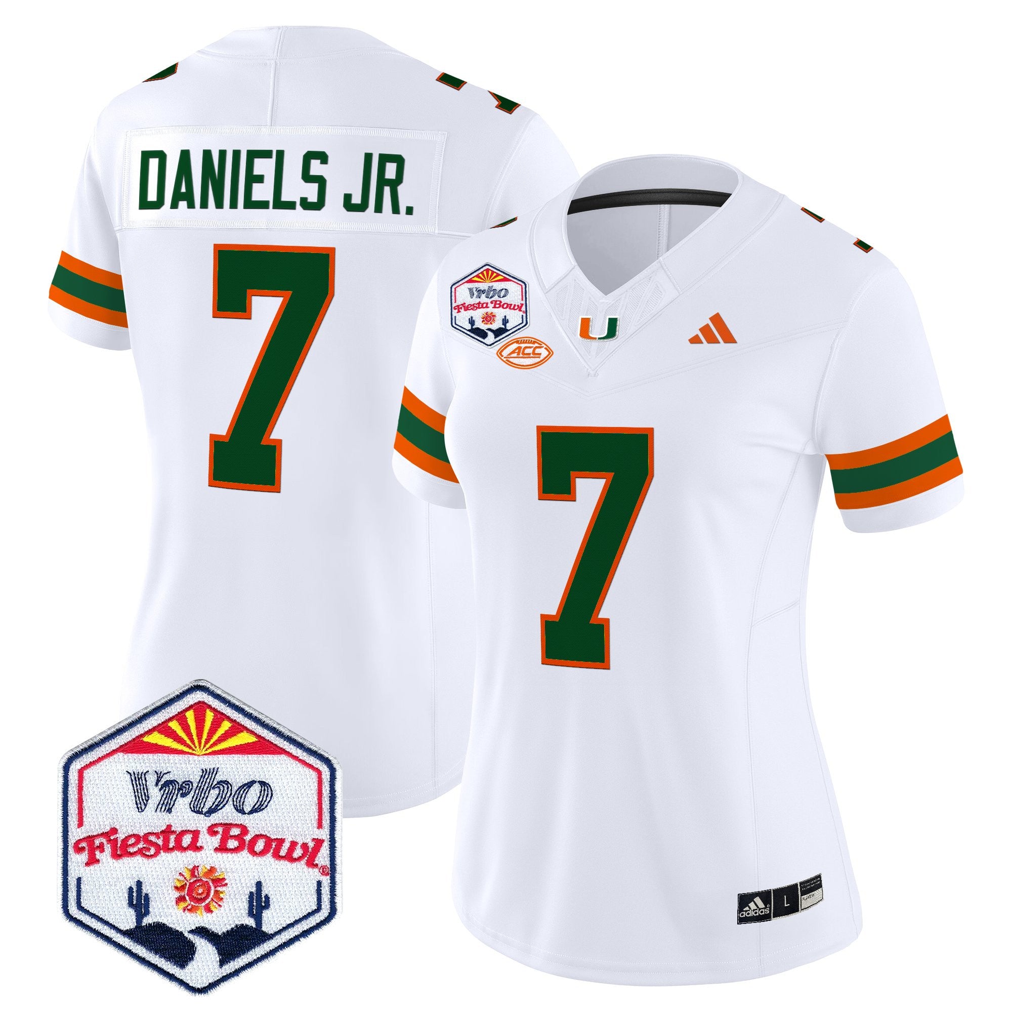 Women's Miami Hurricanes 2026 The Fiesta Bowl Vapor Limited Jersey - All Stitched