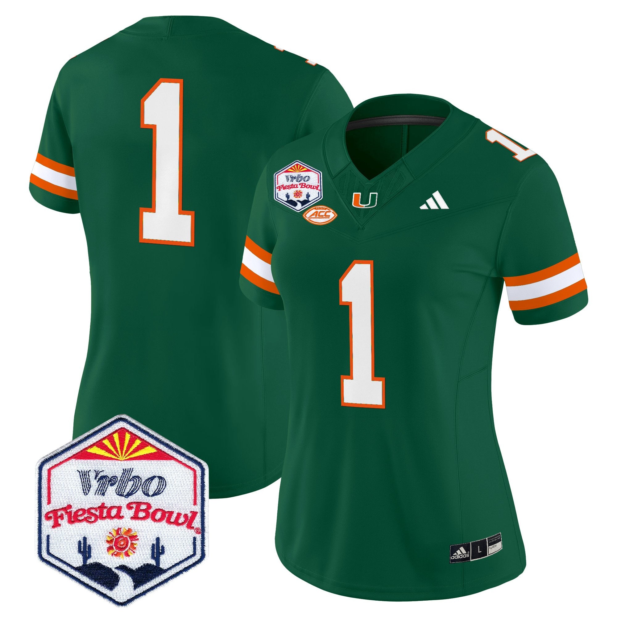 Women's Miami Hurricanes 2026 The Fiesta Bowl Vapor Limited Jersey - All Stitched