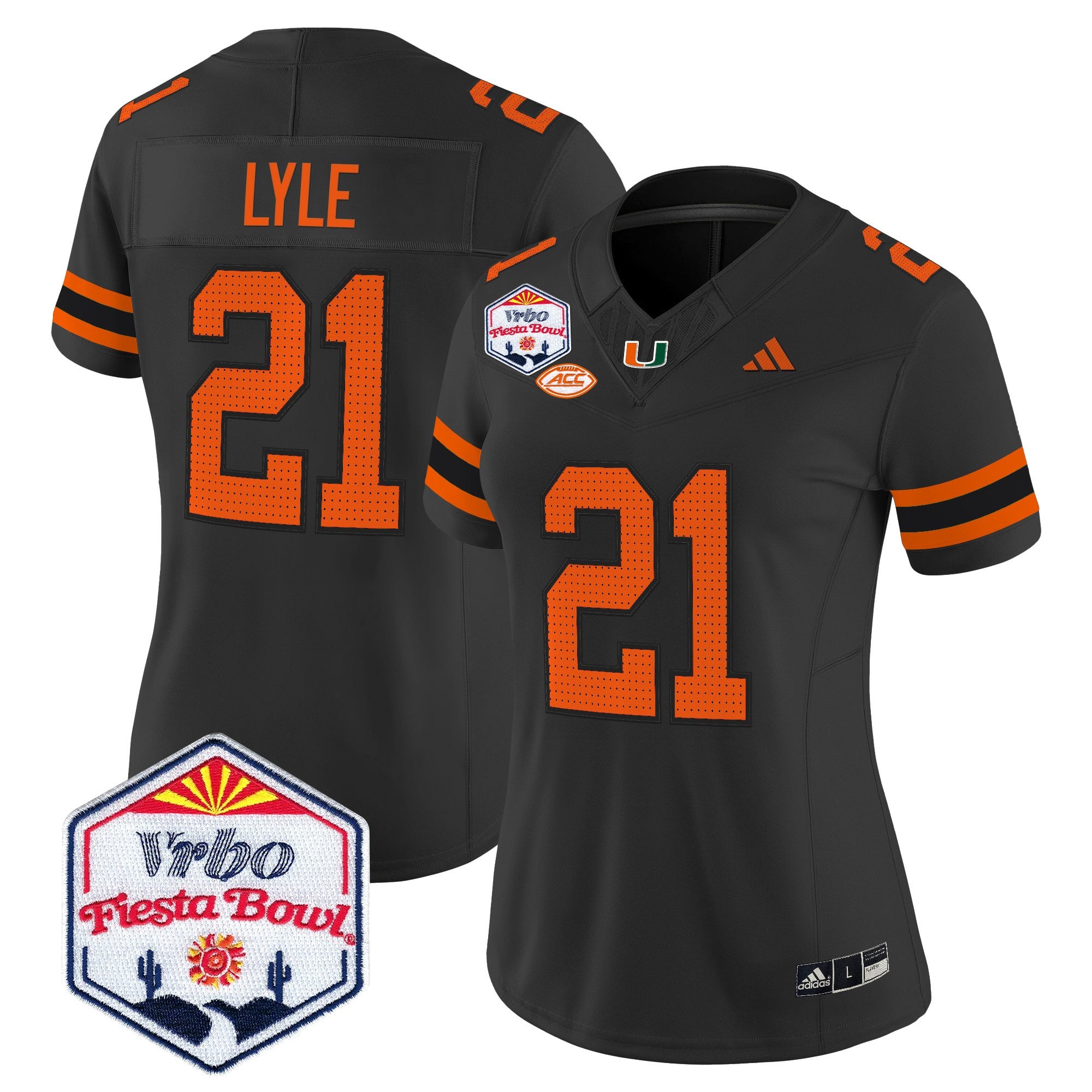 Women's Miami Hurricanes 2026 The Fiesta Bowl Vapor Limited Jersey - All Stitched