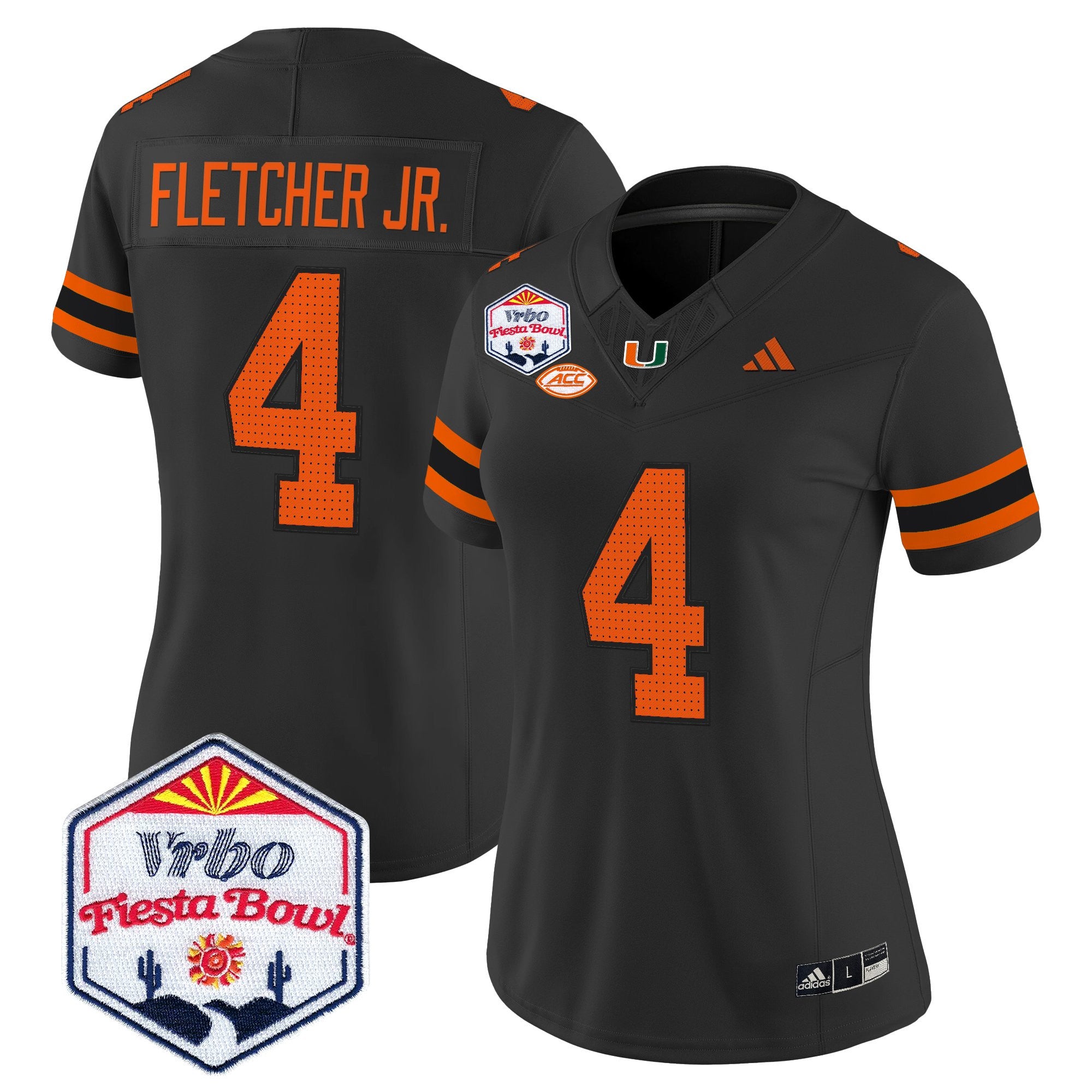 Women's Miami Hurricanes 2026 The Fiesta Bowl Vapor Limited Jersey - All Stitched