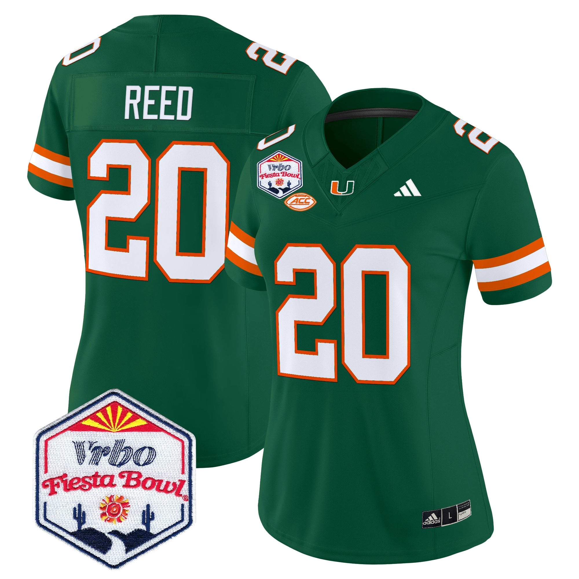 Women's Miami Hurricanes 2026 The Fiesta Bowl Vapor Limited Jersey - All Stitched