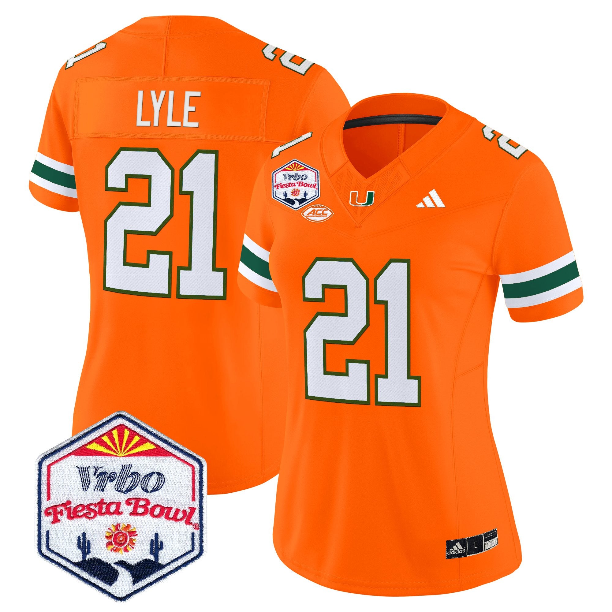Women's Miami Hurricanes 2026 The Fiesta Bowl Vapor Limited Jersey - All Stitched