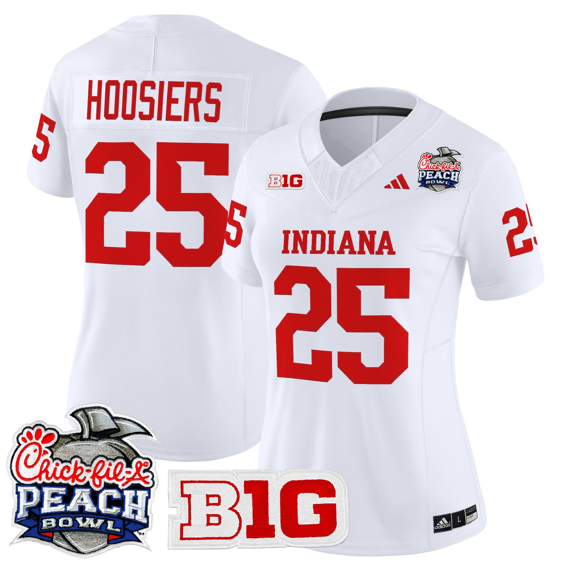 Women's Indiana Hoosiers 2026 Peach Bowl Vapor Limited Jersey - All Stitched