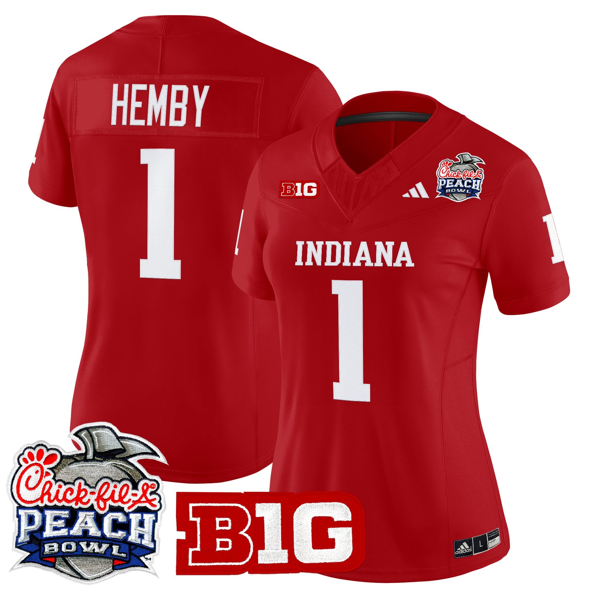 Women's Indiana Hoosiers 2026 Peach Bowl Vapor Limited Jersey - All Stitched